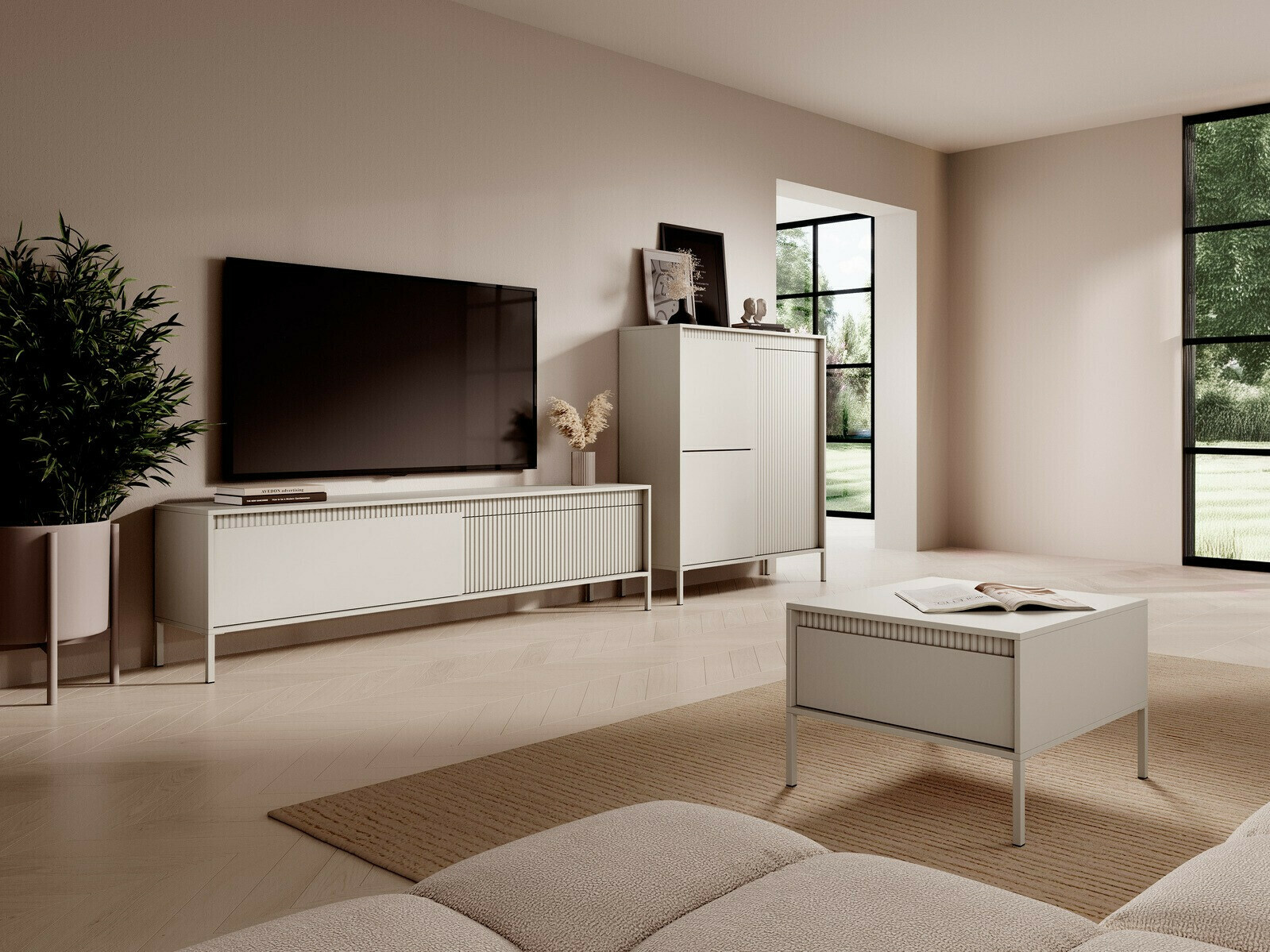 Sideboard Romfele 100 (Beige)