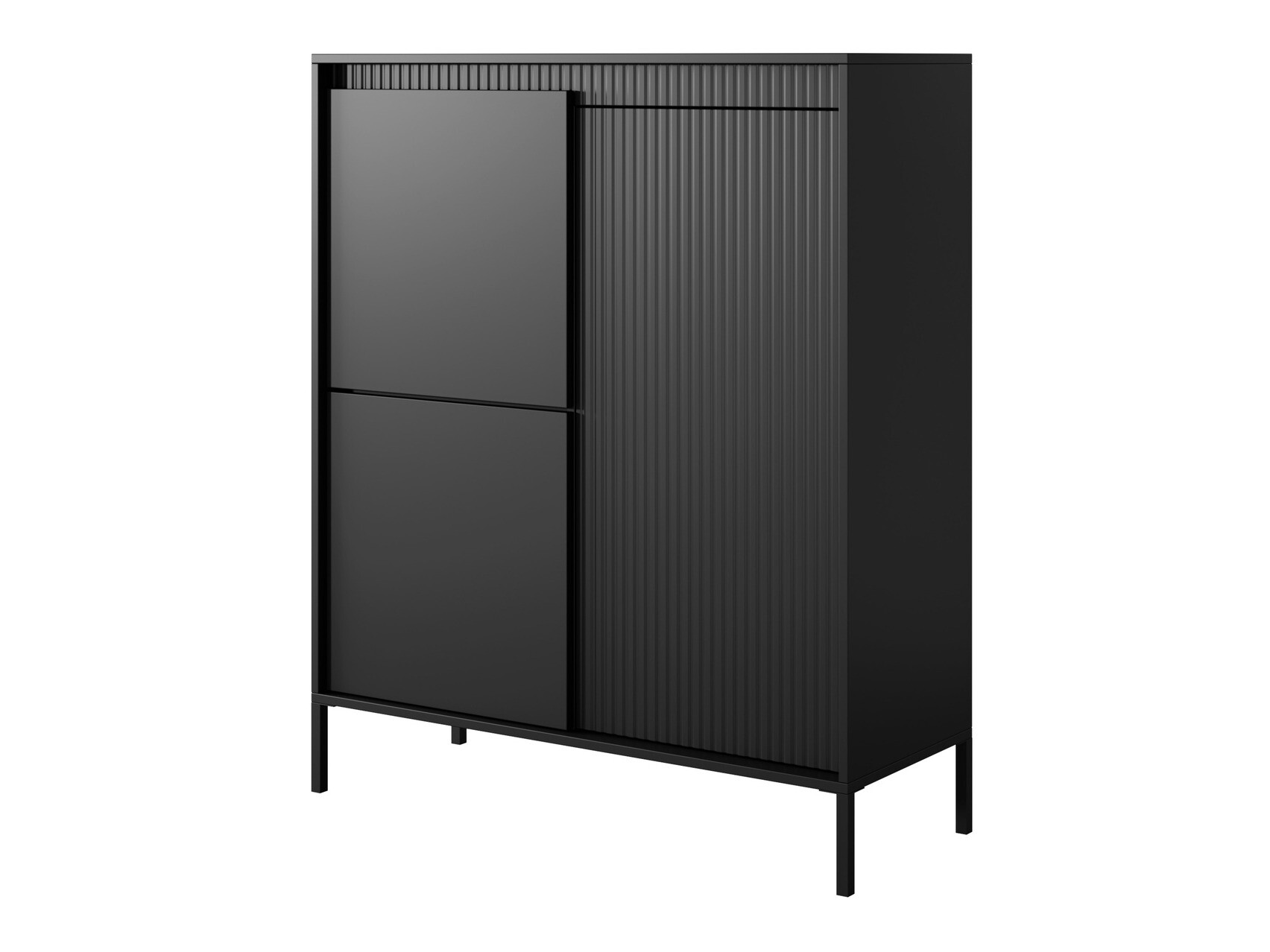 Sideboard Romfele 100 (Schwarz)
