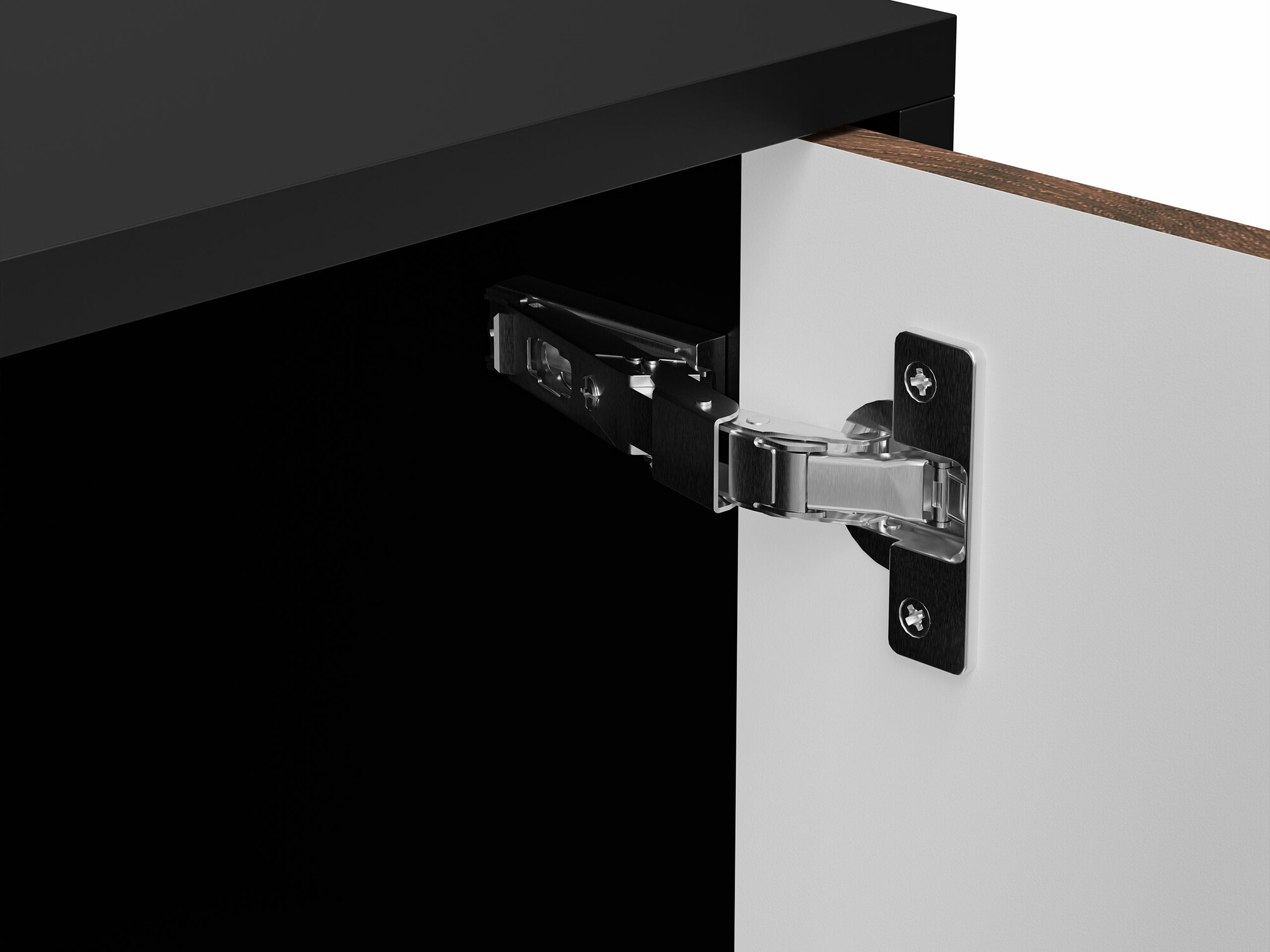 TV-Möbel Flosoru 105 (Schwarz)