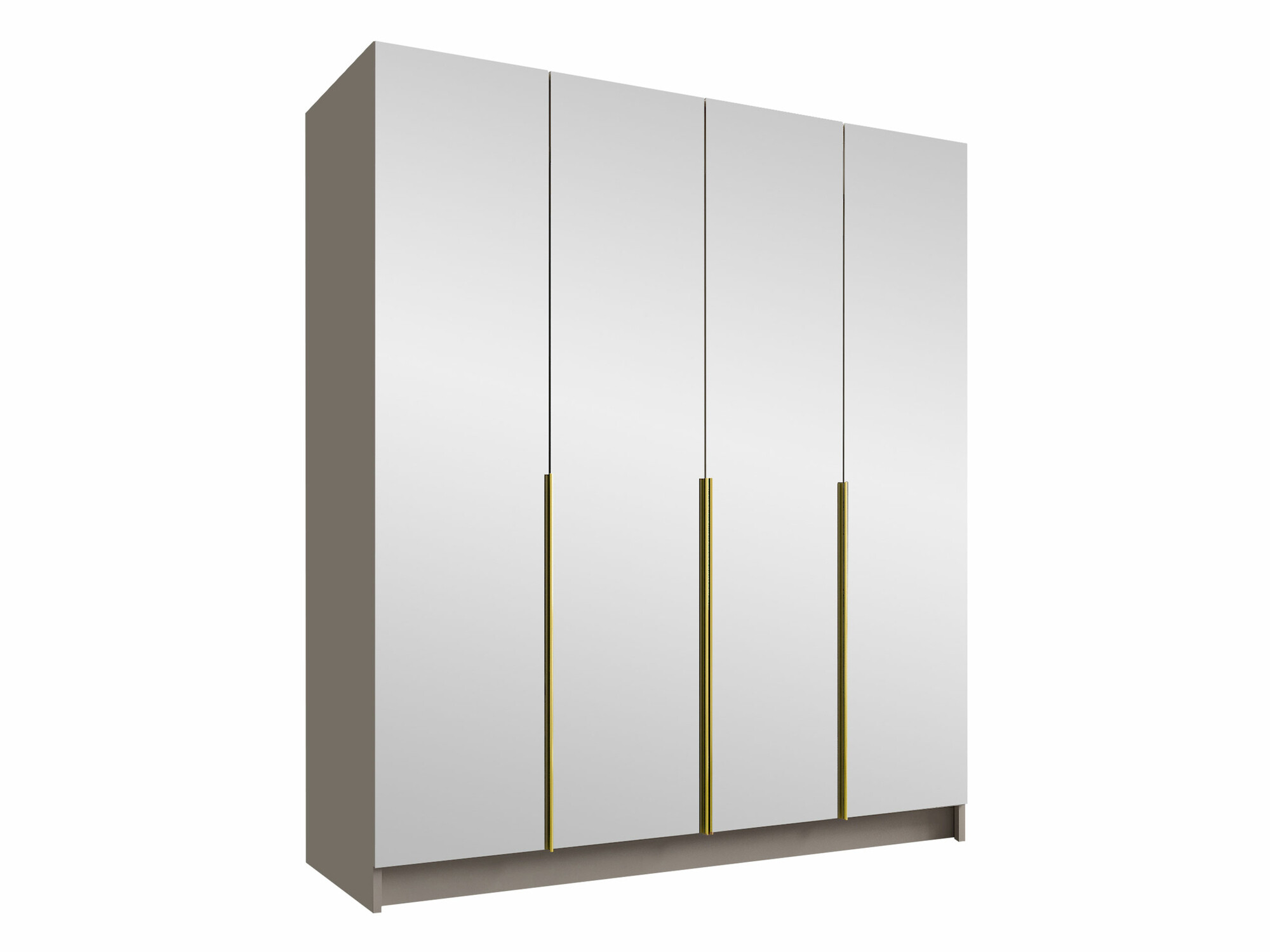 Kleiderschrank Closico Navor III (Kaschmir + Gold)