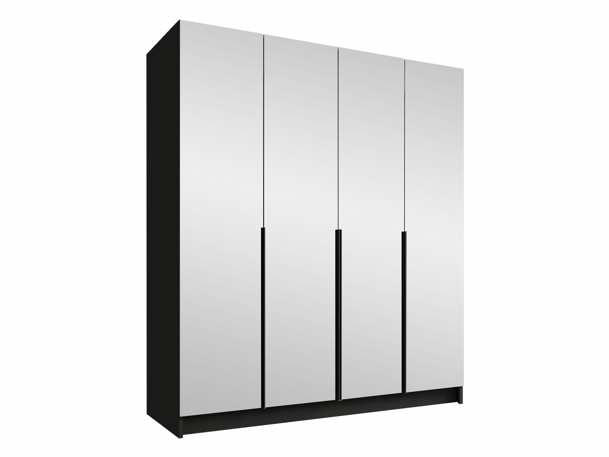 Kleiderschrank Closico Navor III (Schwarz)