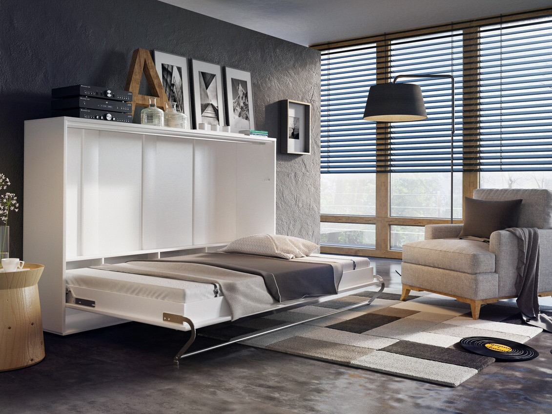 Schrankbett Concept Pro Lenart IV (Weiß)