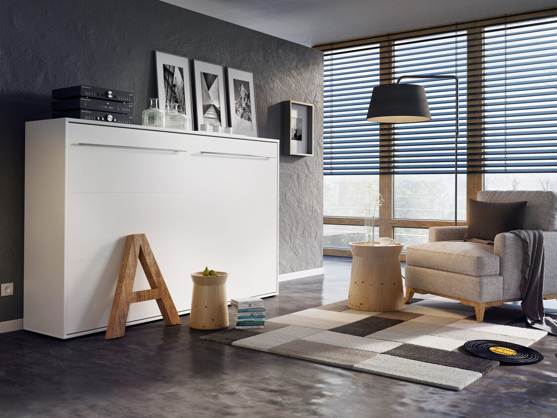 Schrankbett Concept Pro Lenart IV (Weiß)
