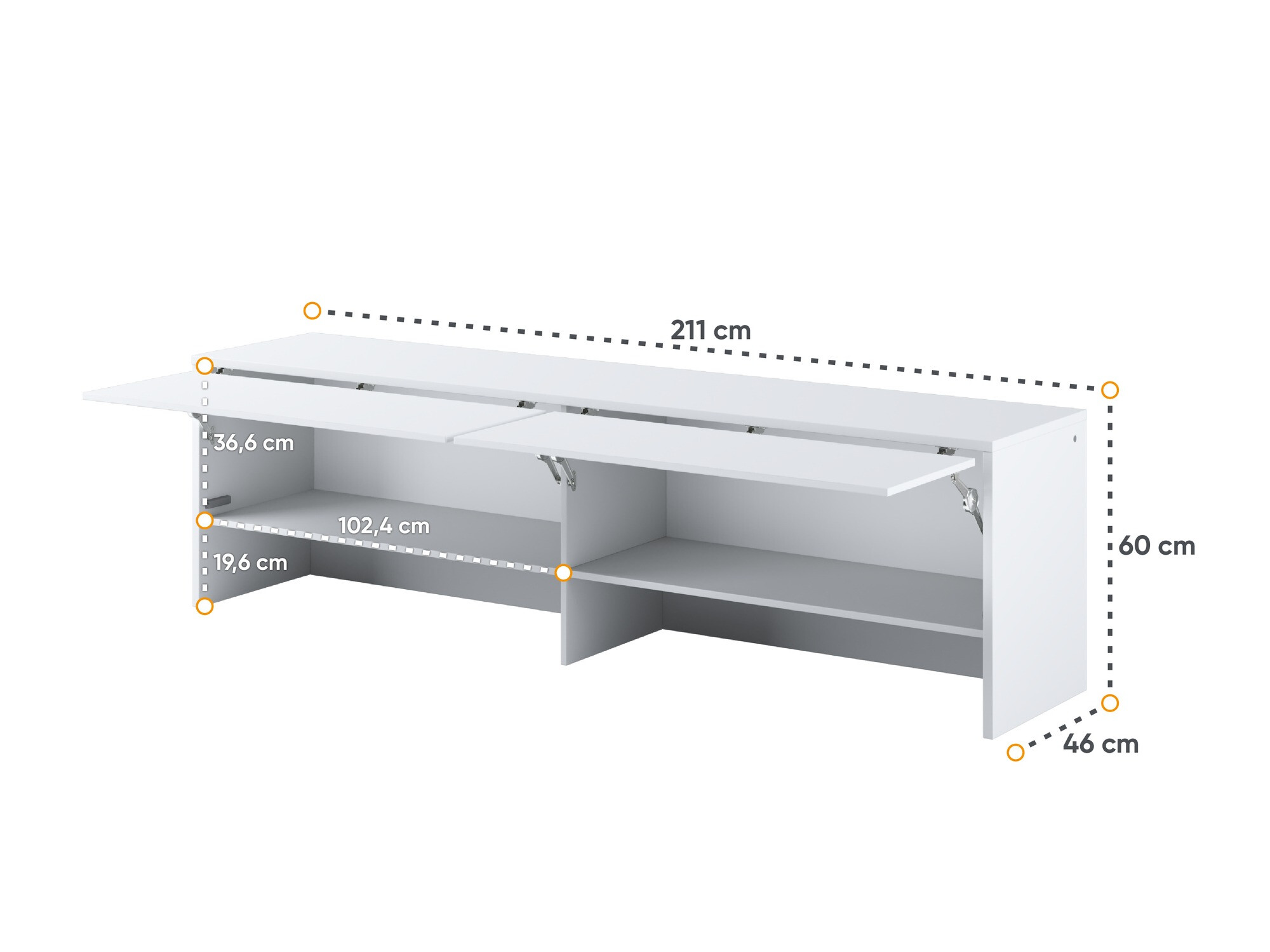 Sideboard Concept Pro Lenart III (Weiß)
