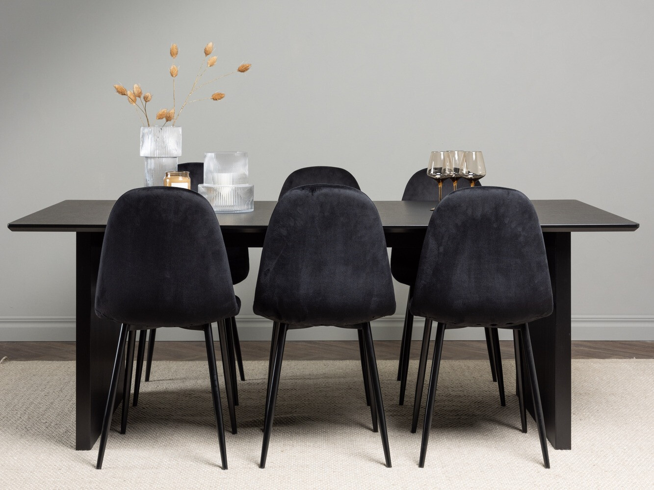 Essgruppe Dallas 4185 (Schwarz)