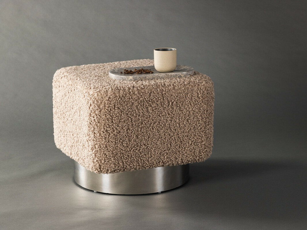 Hocker Dallas 4219 (Braun + Silber)