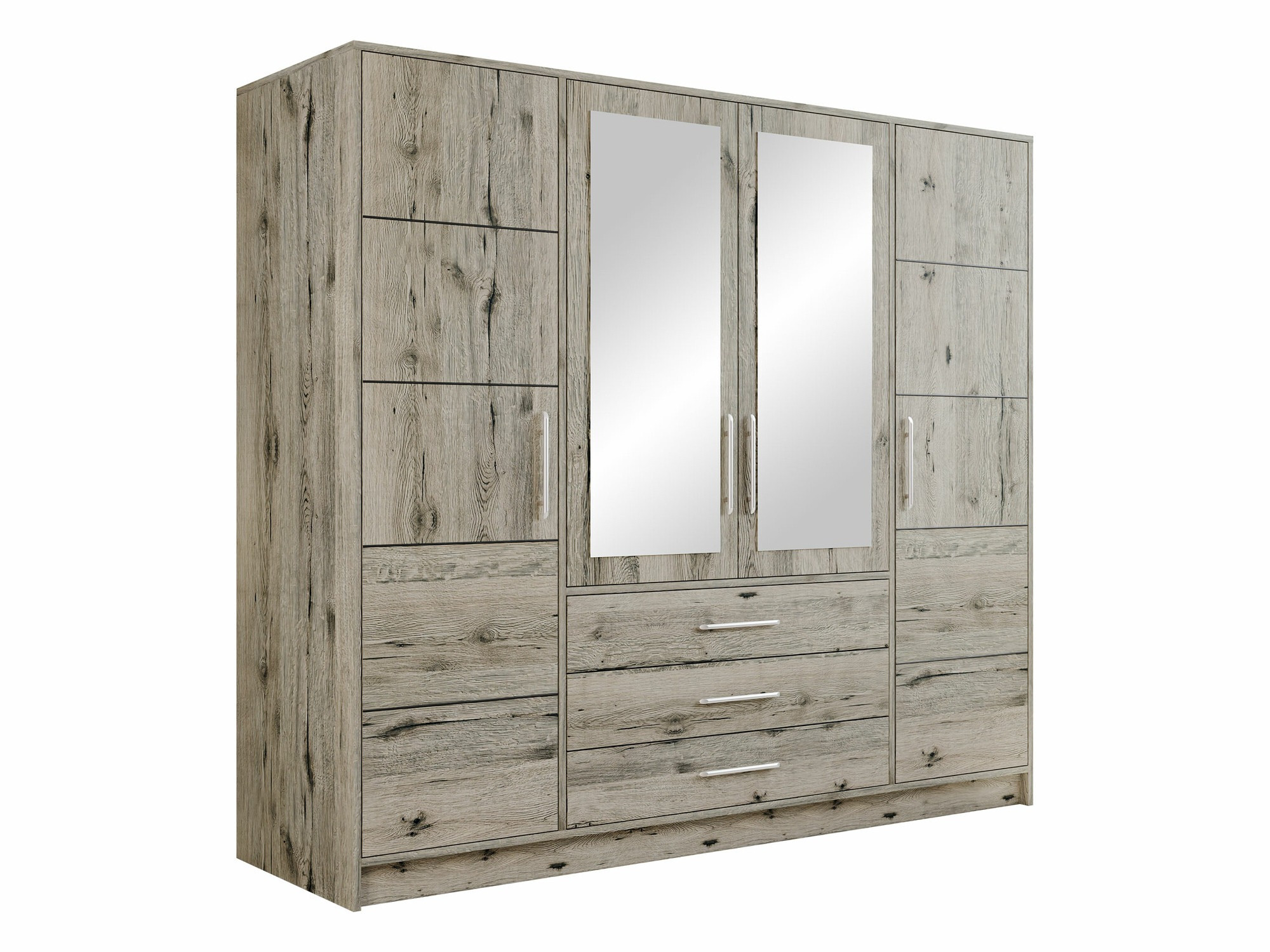 Kleiderschrank Dortivu 154 (Wellington Eichenholzoptik)