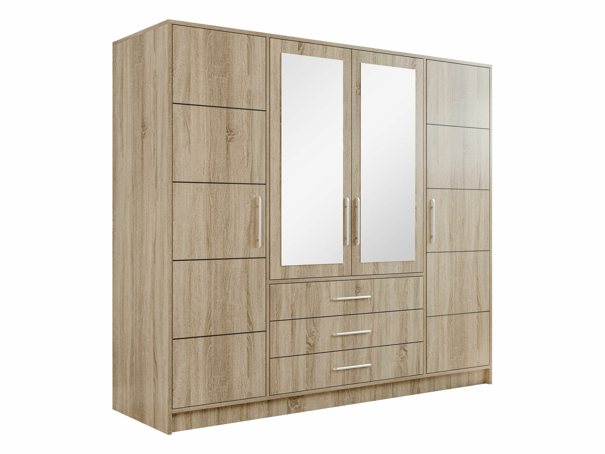 Kleiderschrank Dortivu (Sonoma Eichenholzoptik)