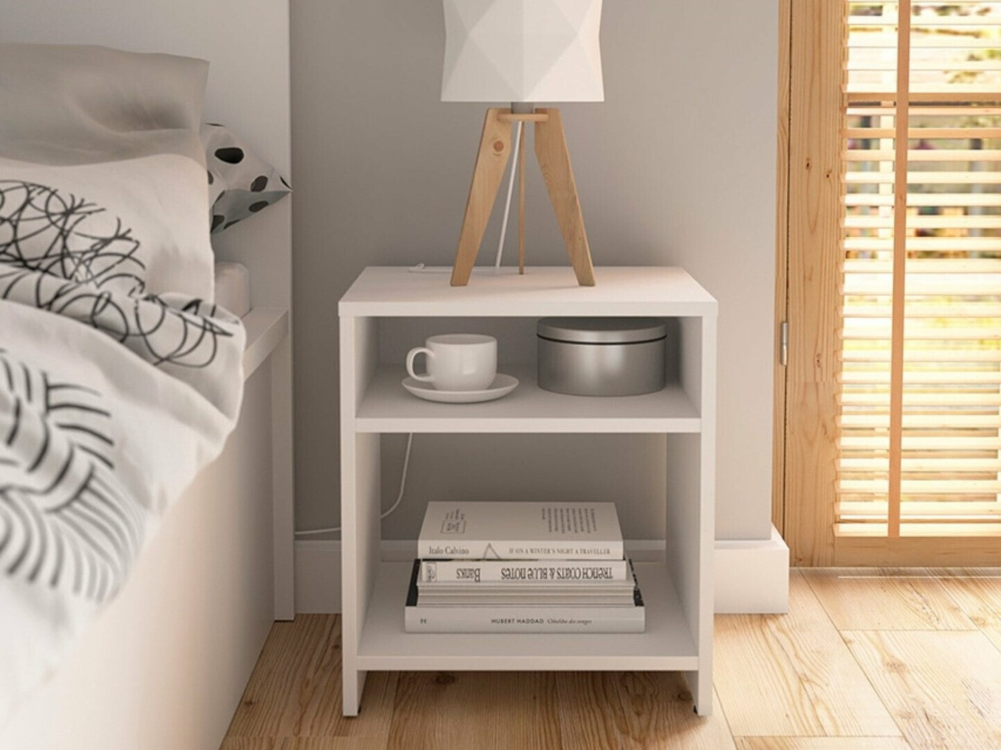 Nachttisch Votola 106 (Weiß)