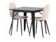 Essgruppe Dallas 3353 (Schwarz + Beige)