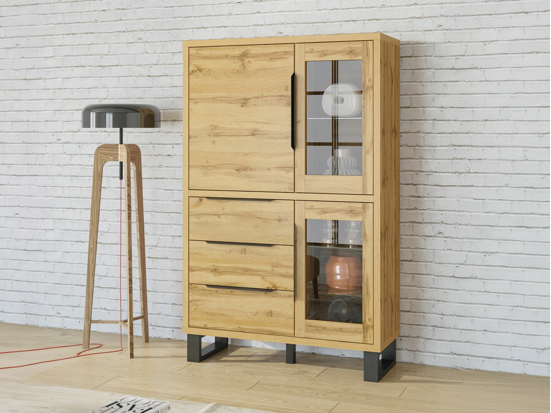 Regal Avicavu 104 (Wotan Eiche + Schwarz)