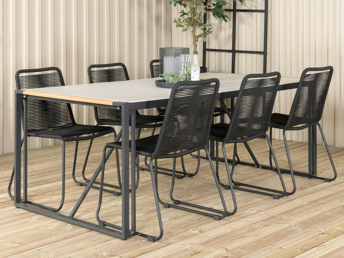 Tisch und Stühle Dallas 2396 (Schwarz)