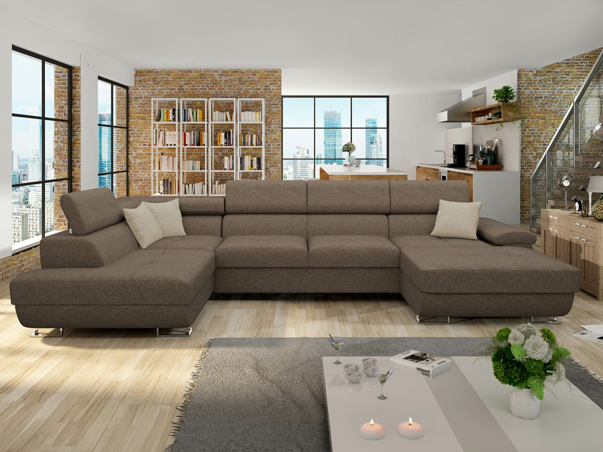 Ecksofa Comfivo 190 (Matana 19 + Matana 17)