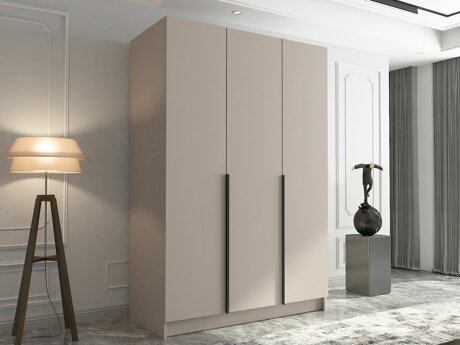 Kleiderschrank Closico 198 (Kaschmir + Schwarz)