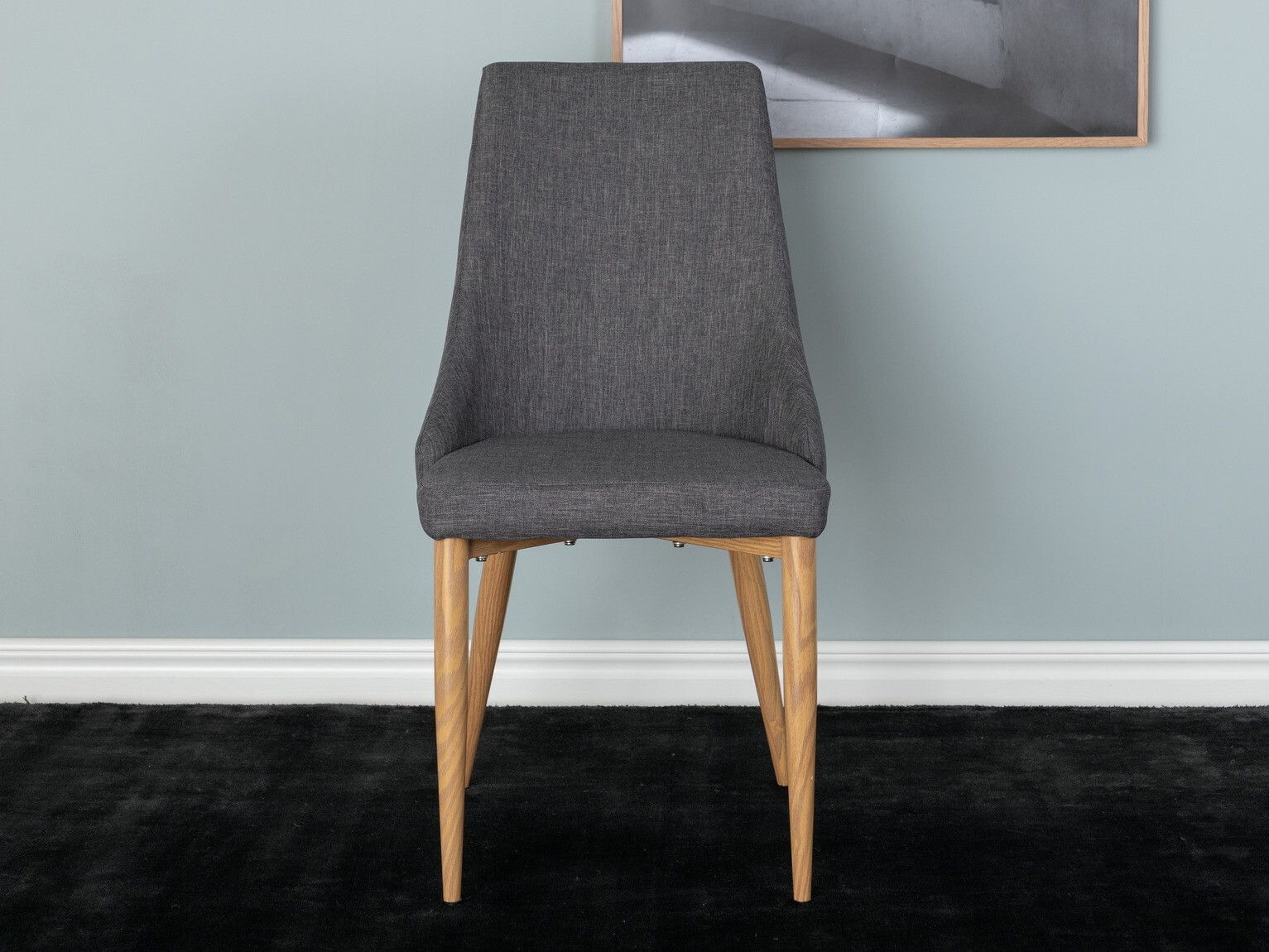 Stuhl Dallas 159 (Dunkelgrau + Braun)