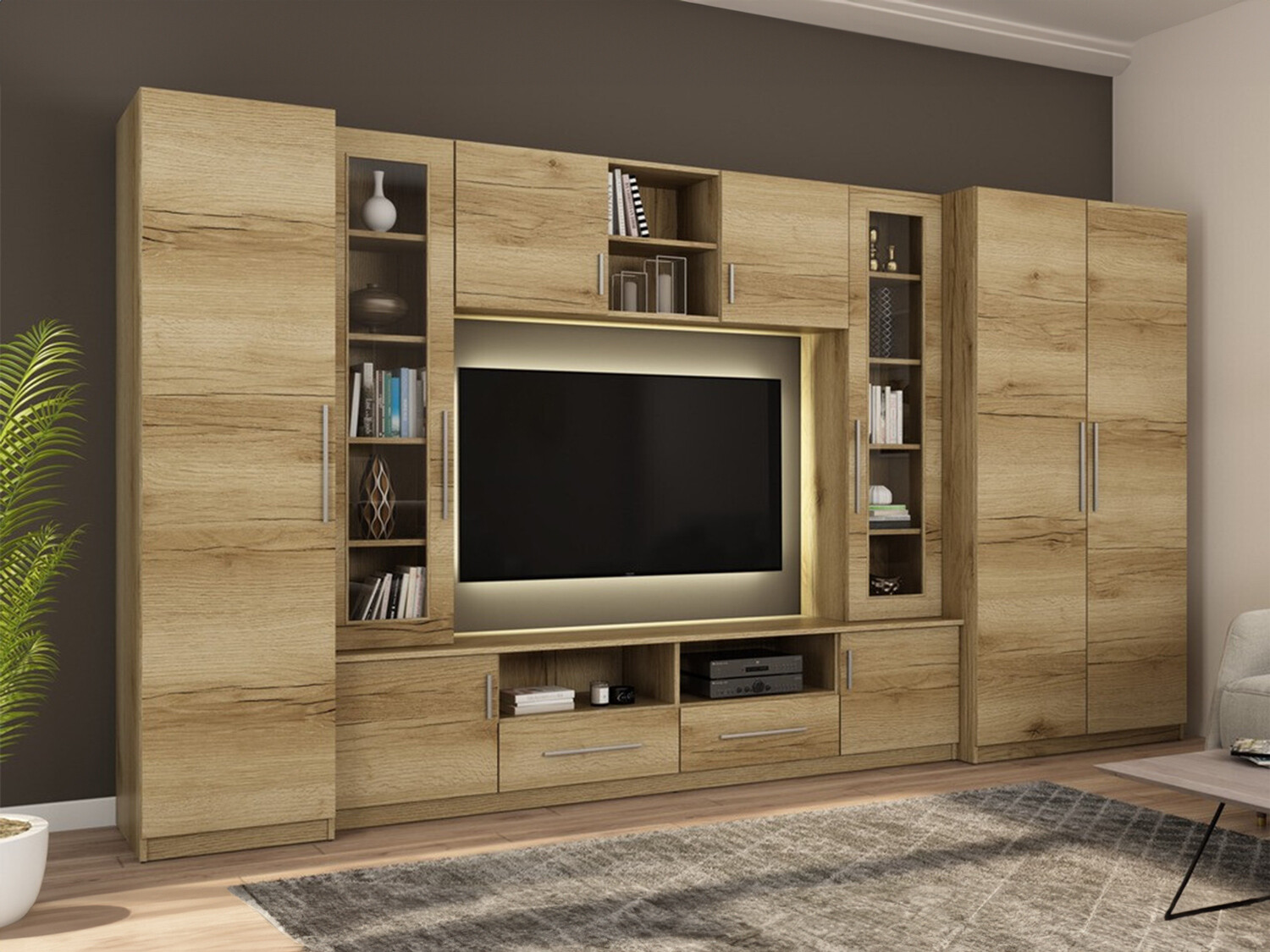 Wohnzimmer-Sets Lexington 174 (Grande eichenholzoptik)