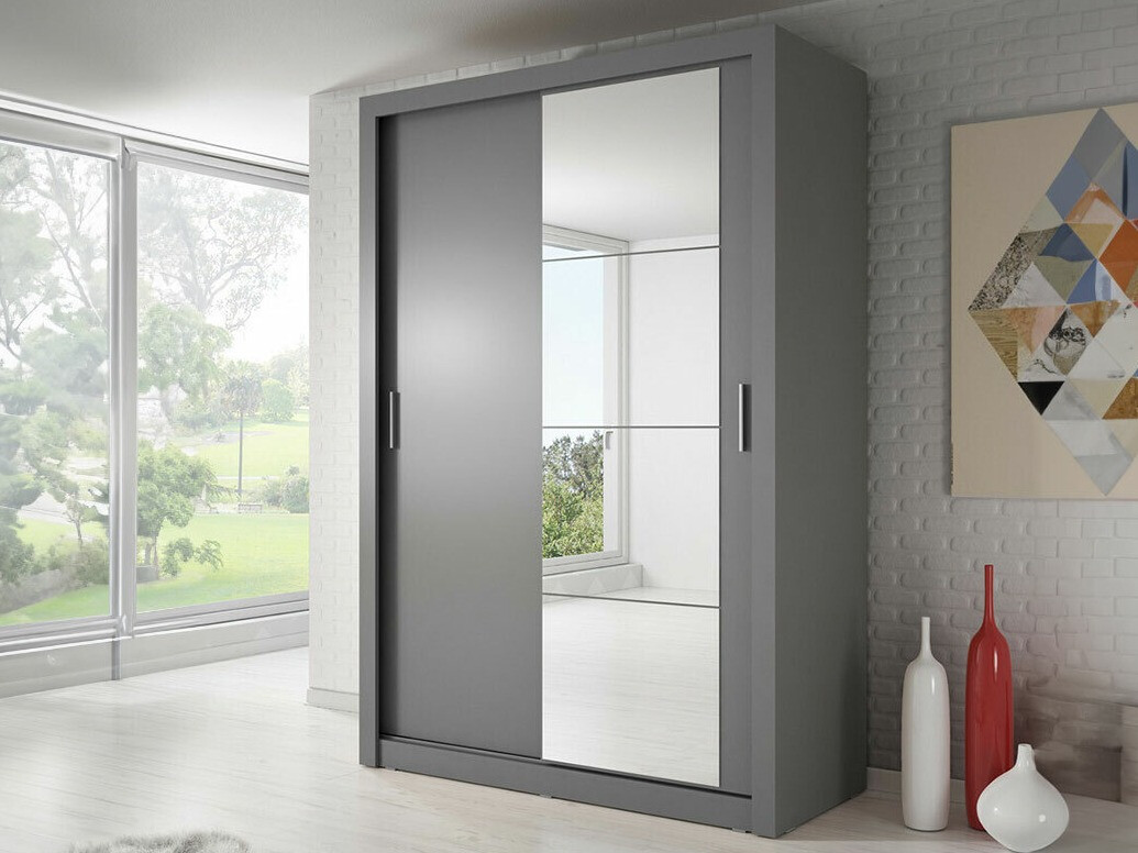 Kleiderschrank Fresno 103 (Grau)