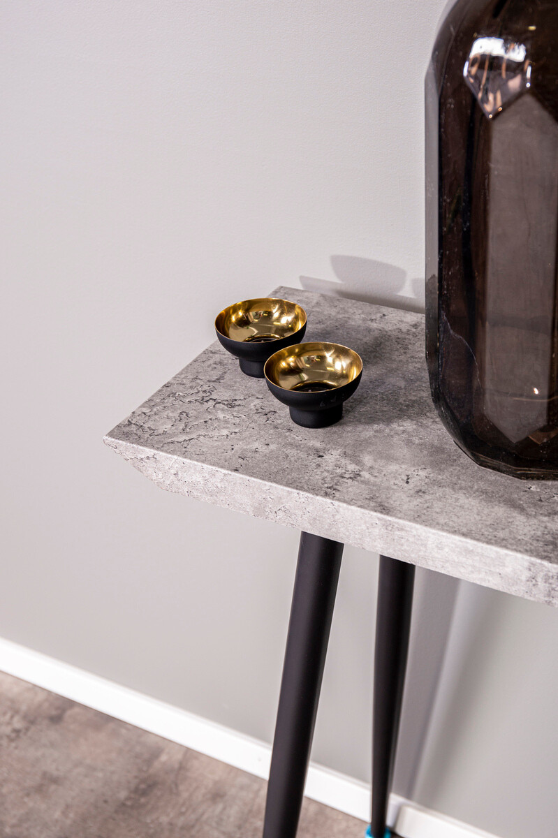 Konsolentisch Dallas 226 (Beton + Schwarz)