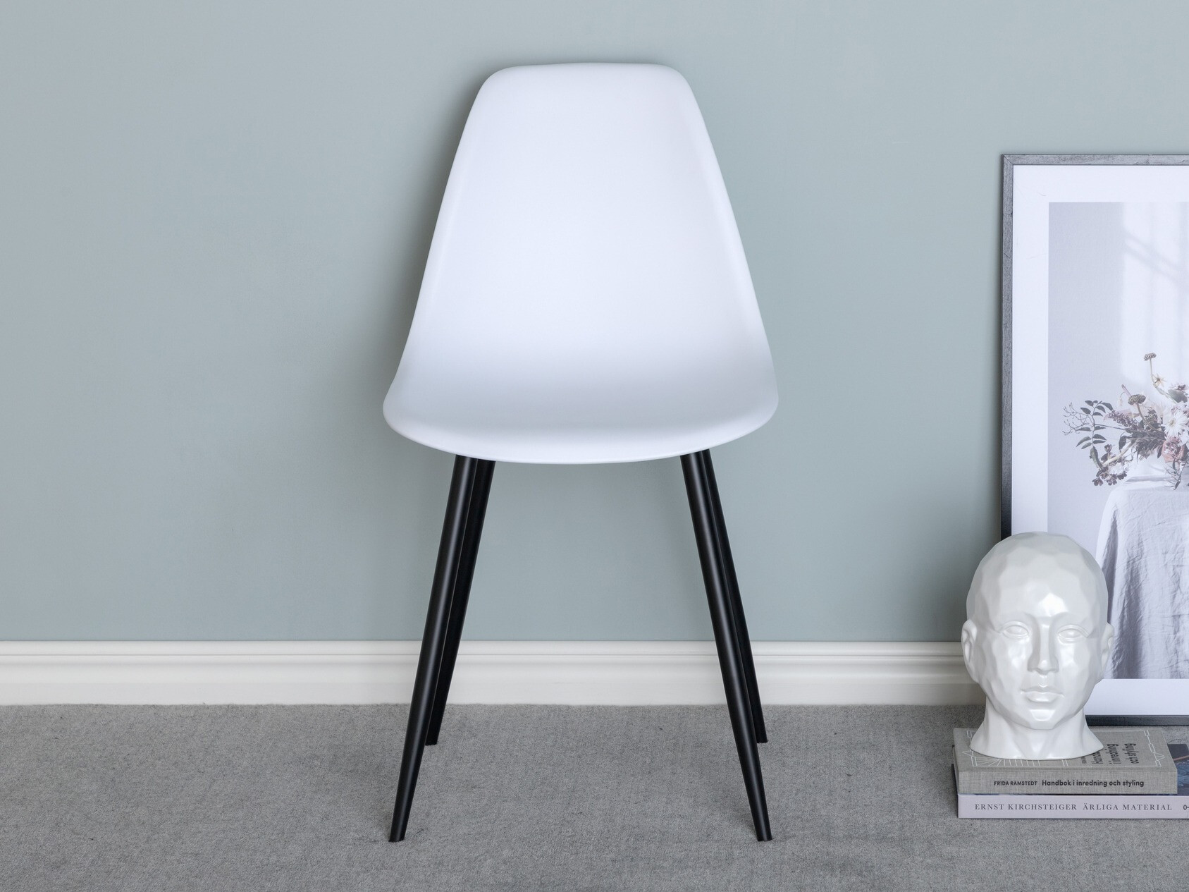 Stuhl Dallas 198 (Weiß + Schwarz)