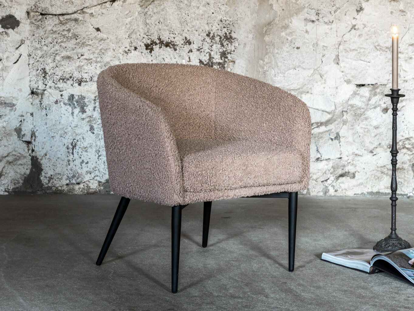 Sessel Dallas 1706 (Braun + Schwarz)