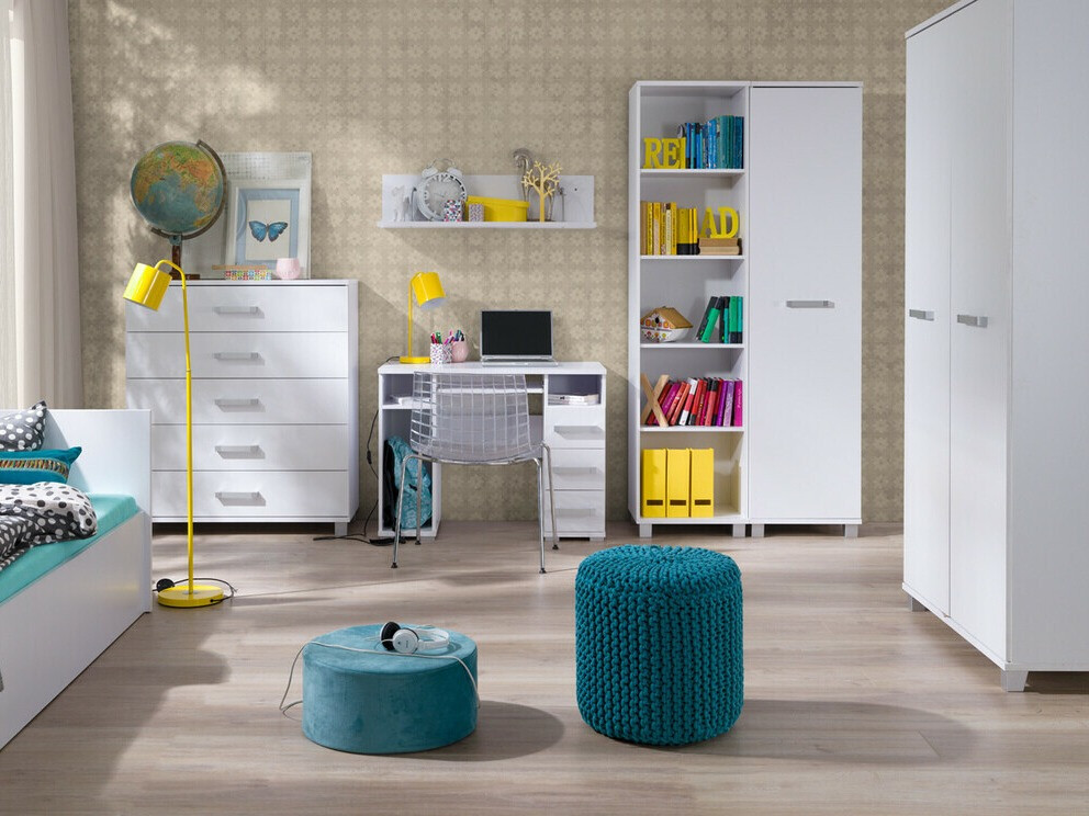 Kleiderschrank Cirevau 104 (Weiß)