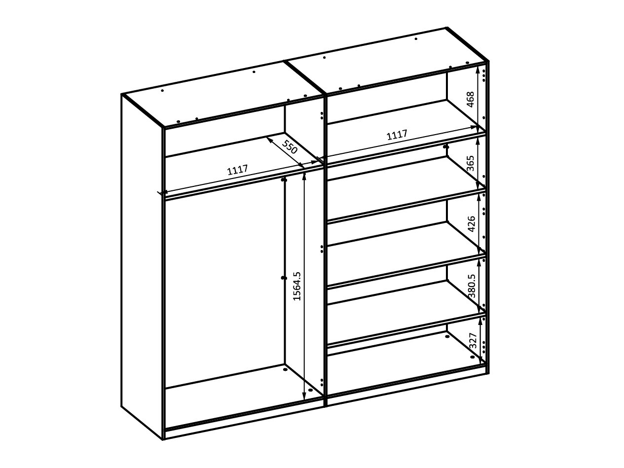 Kleiderschrank Mirsevi 103 (Ja)