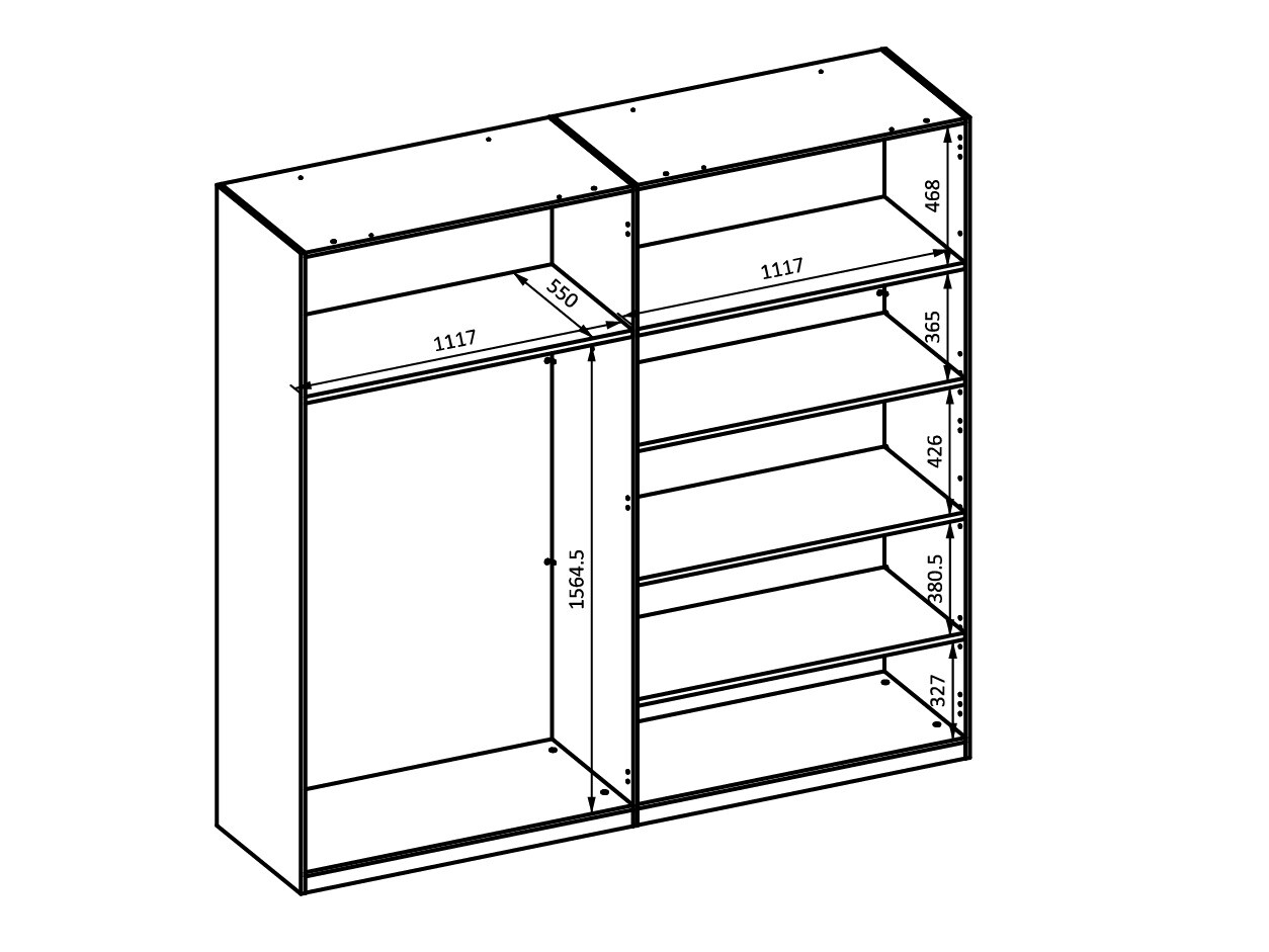 Kleiderschrank Mirsevi 103