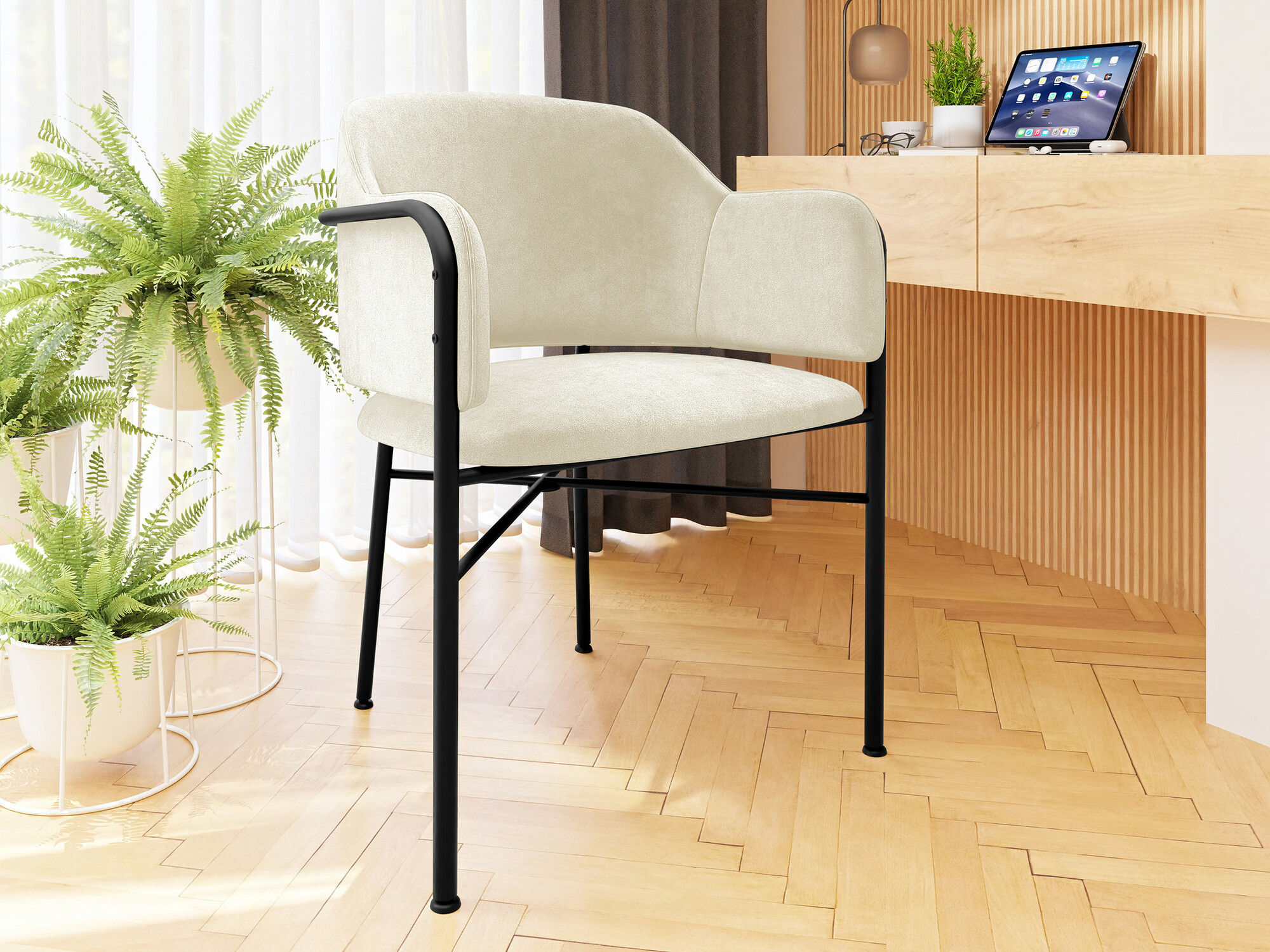 Stuhl Jackson 113 (Schwarz + Magic Velvet 2250)