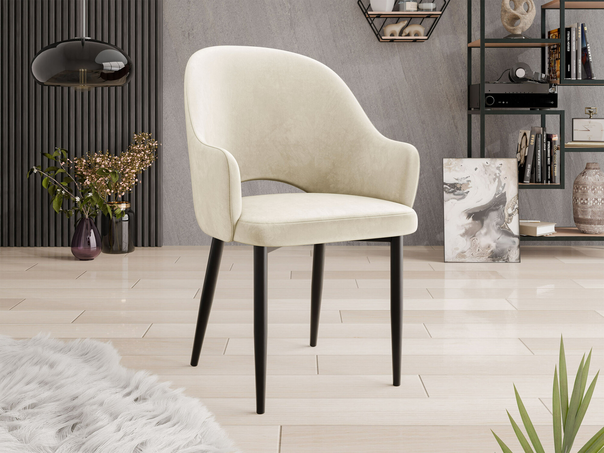 Stuhl Jackson 116 (Schwarz + Magic Velvet 2250)