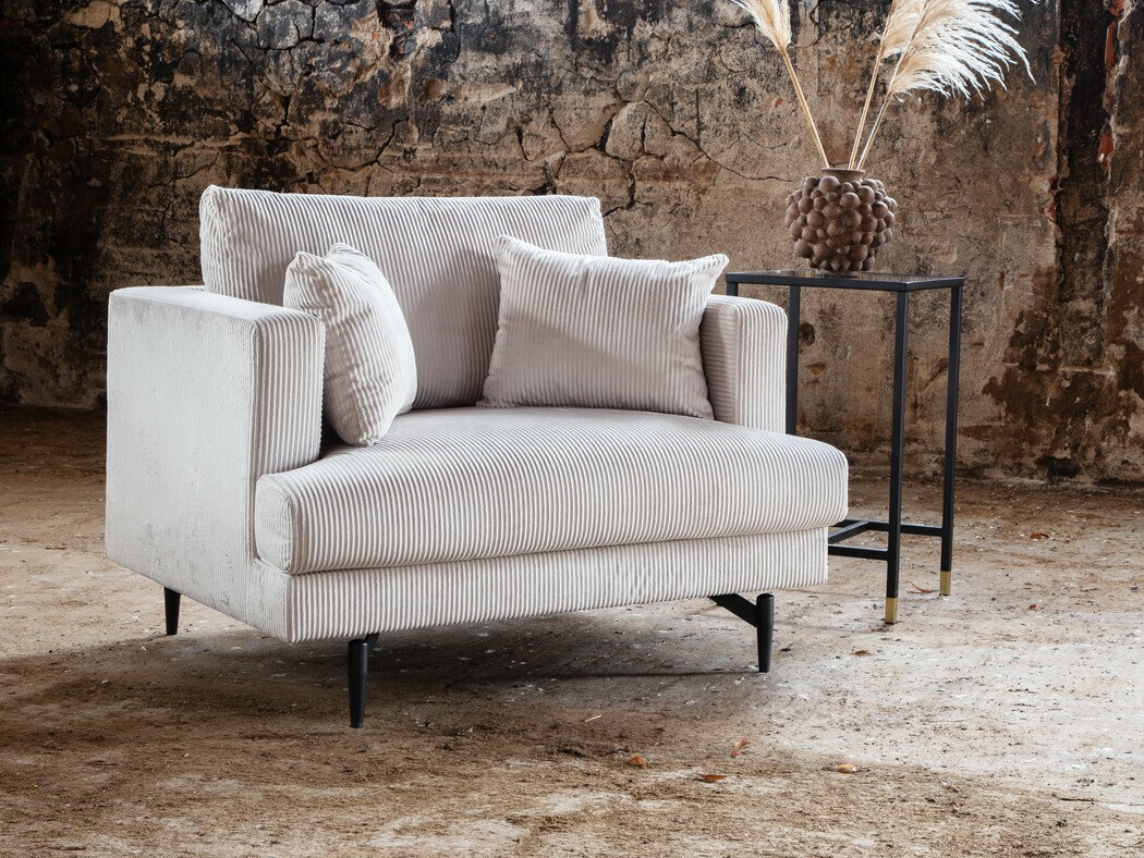 Sessel Dallas 1703 (Beige + Schwarz)