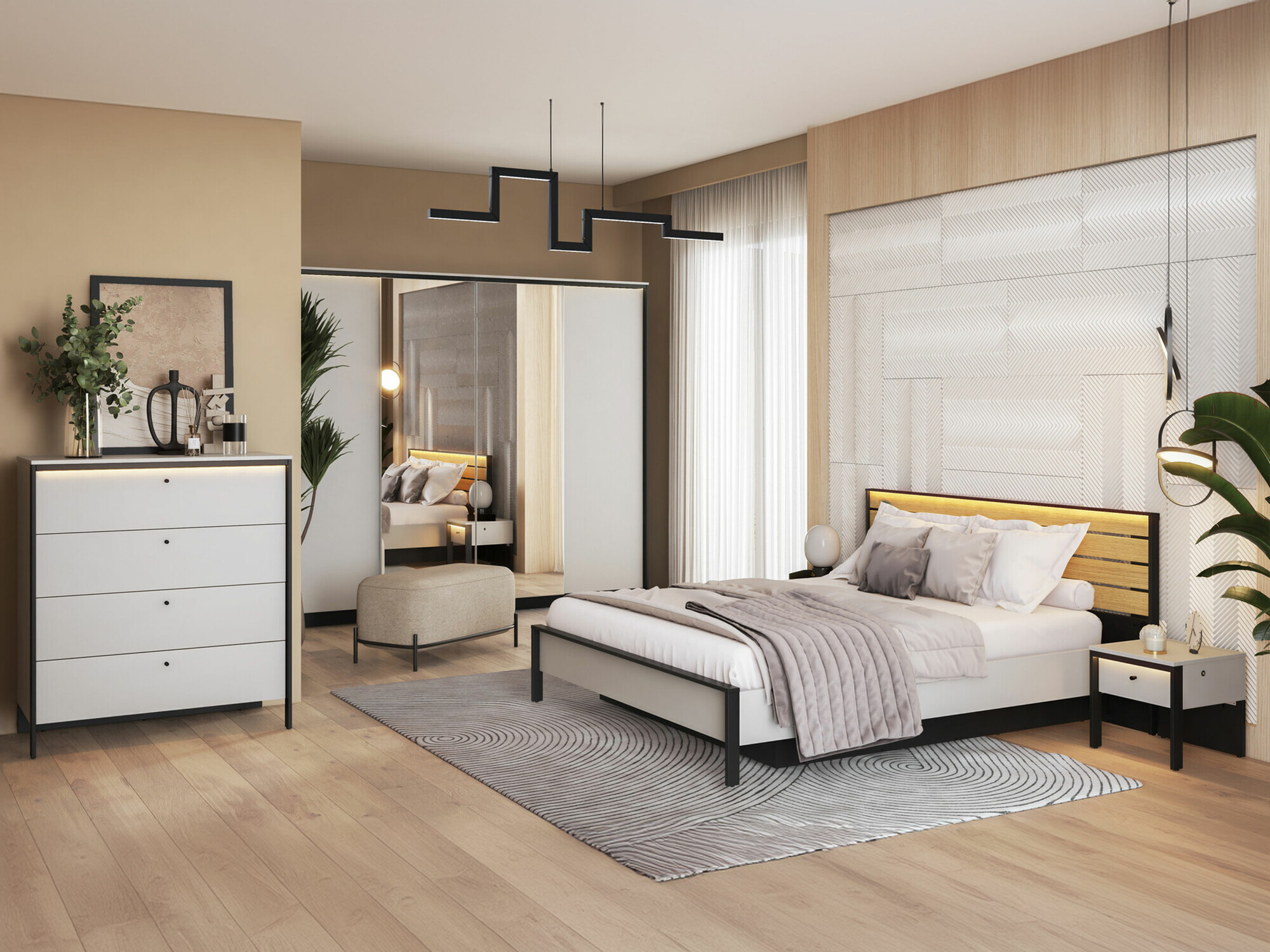 Schlafzimmer-Set Almela 105 (Ja)