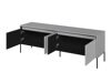 TV-Möbel Fernolu 104 (Grau + Schwarz)