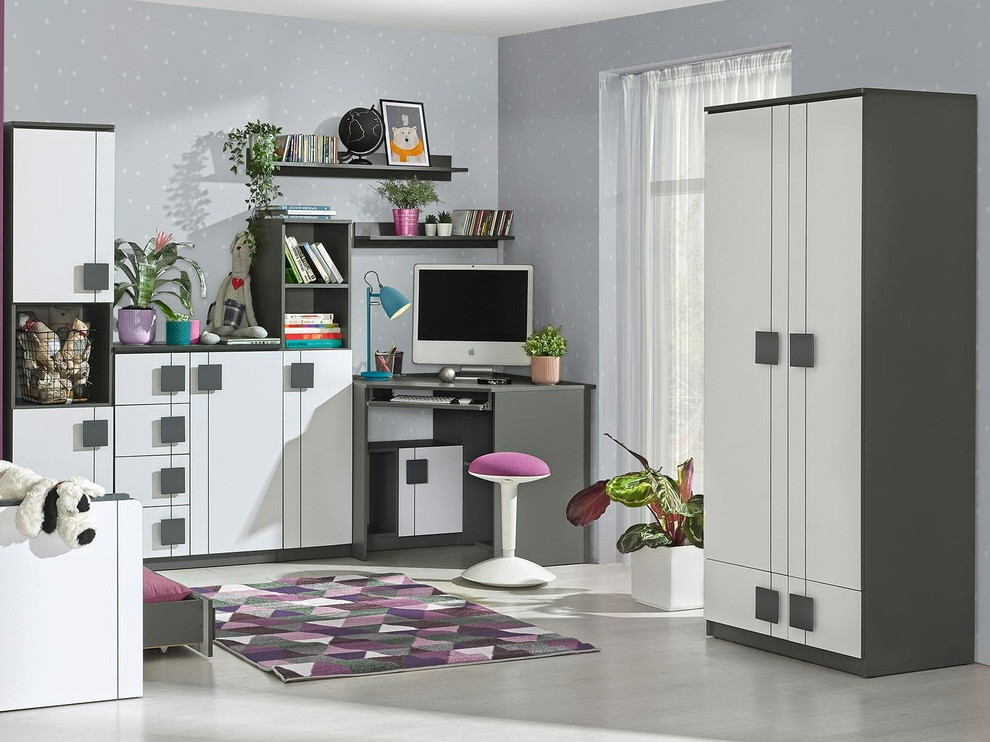 Wandregal Elmenou 104 (Anthrazit)