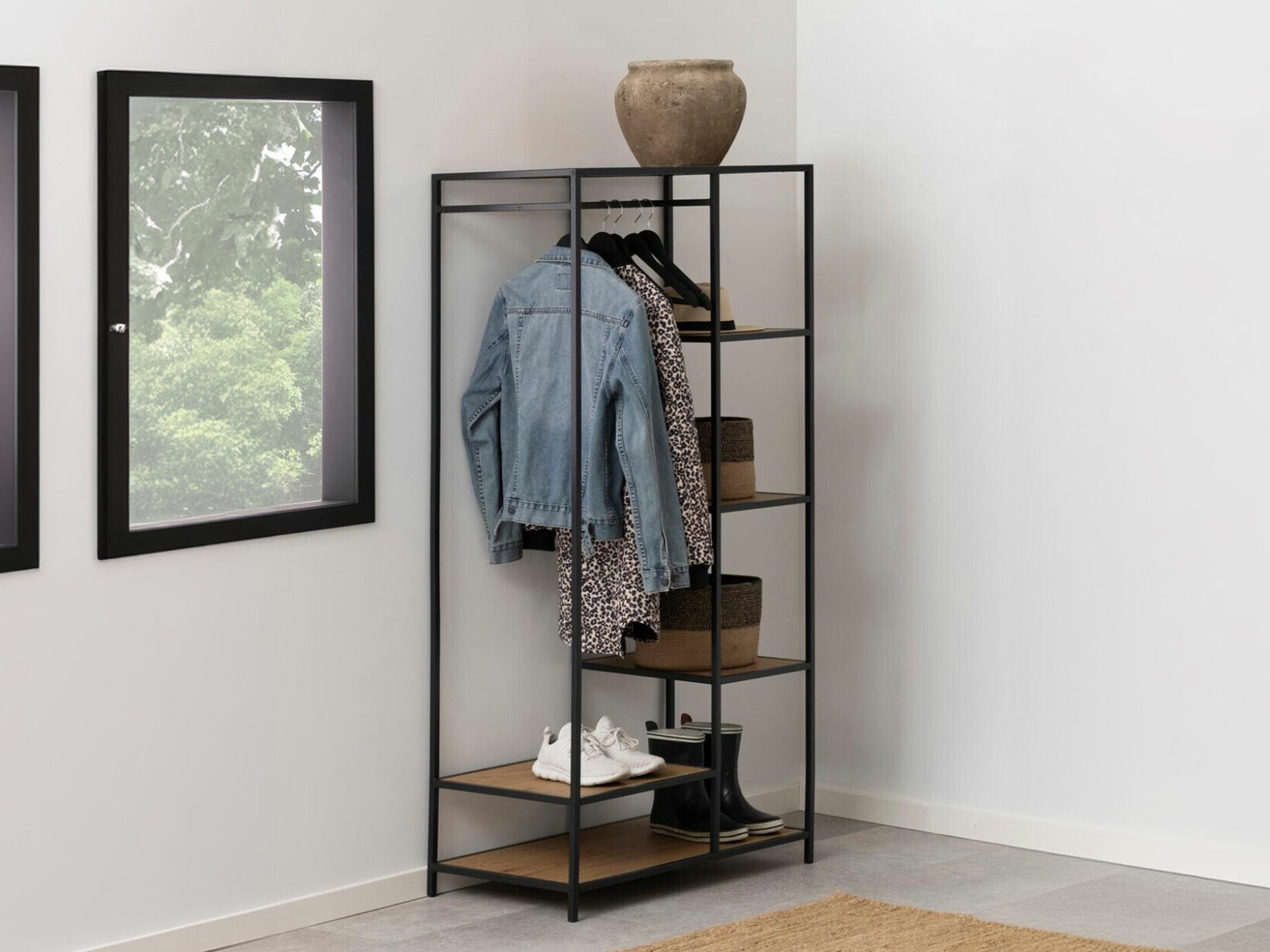 Gestell Norsica Sevferi 159 (Wildeichenholzoptik + Schwarz)