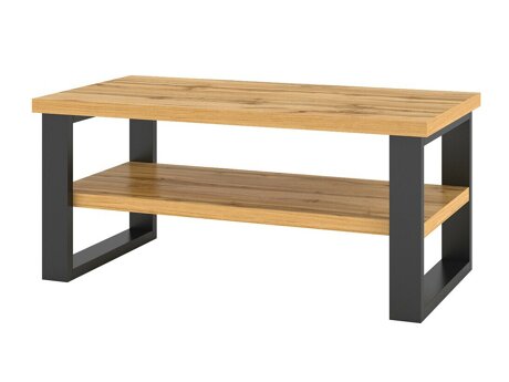 Couchtisch Avicavu 110 (Wotan Eiche + Schwarz)