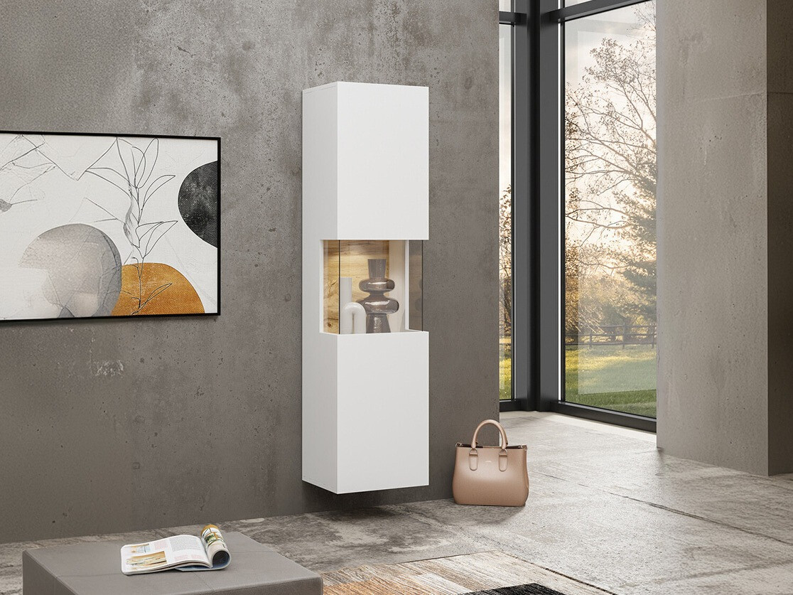 Regal Revmiru 100 (Weiß + Wotan Eiche)