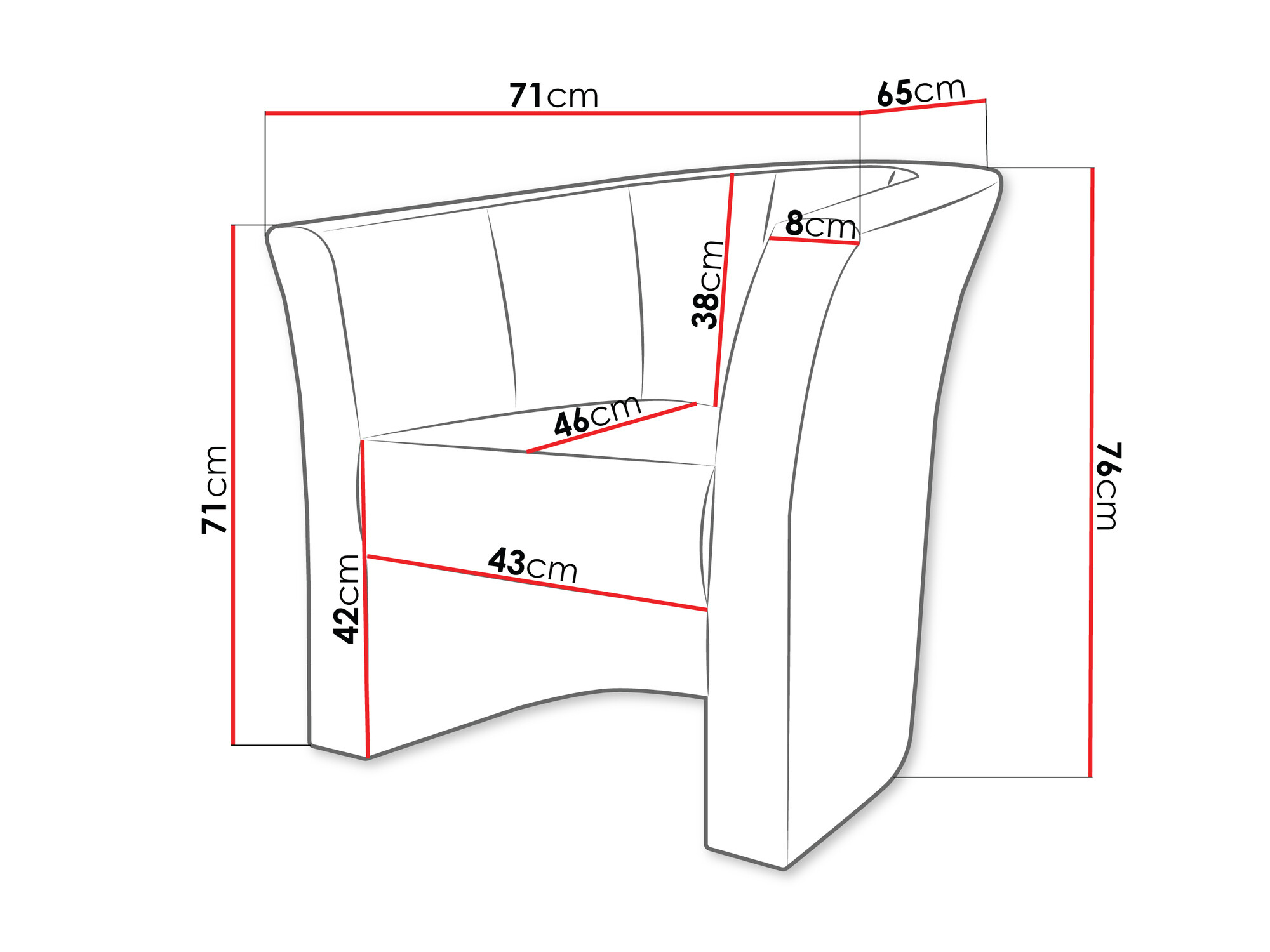 Sessel Meriden 100 (Velo 633)