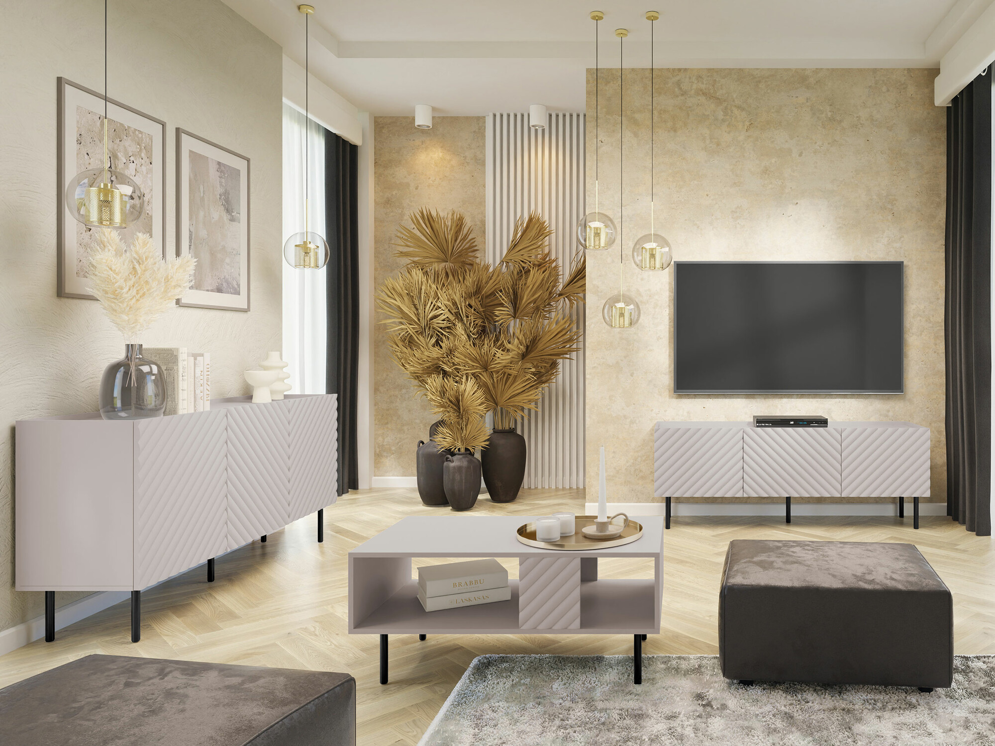 Wohnzimmer-Sets Mortali 108 (Kaschmir)