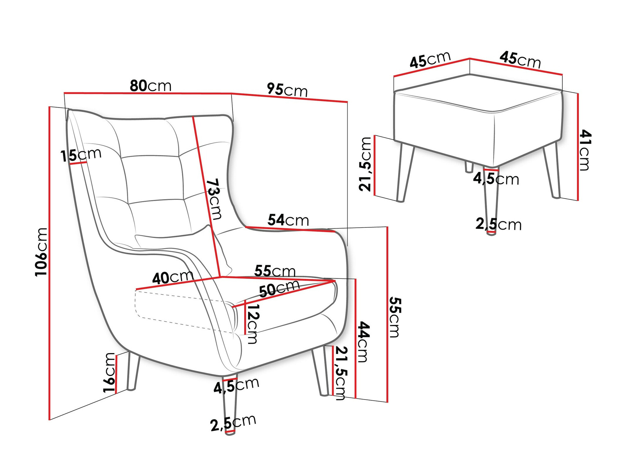 Sessel Comfivo Ulmus V (Poso 110)