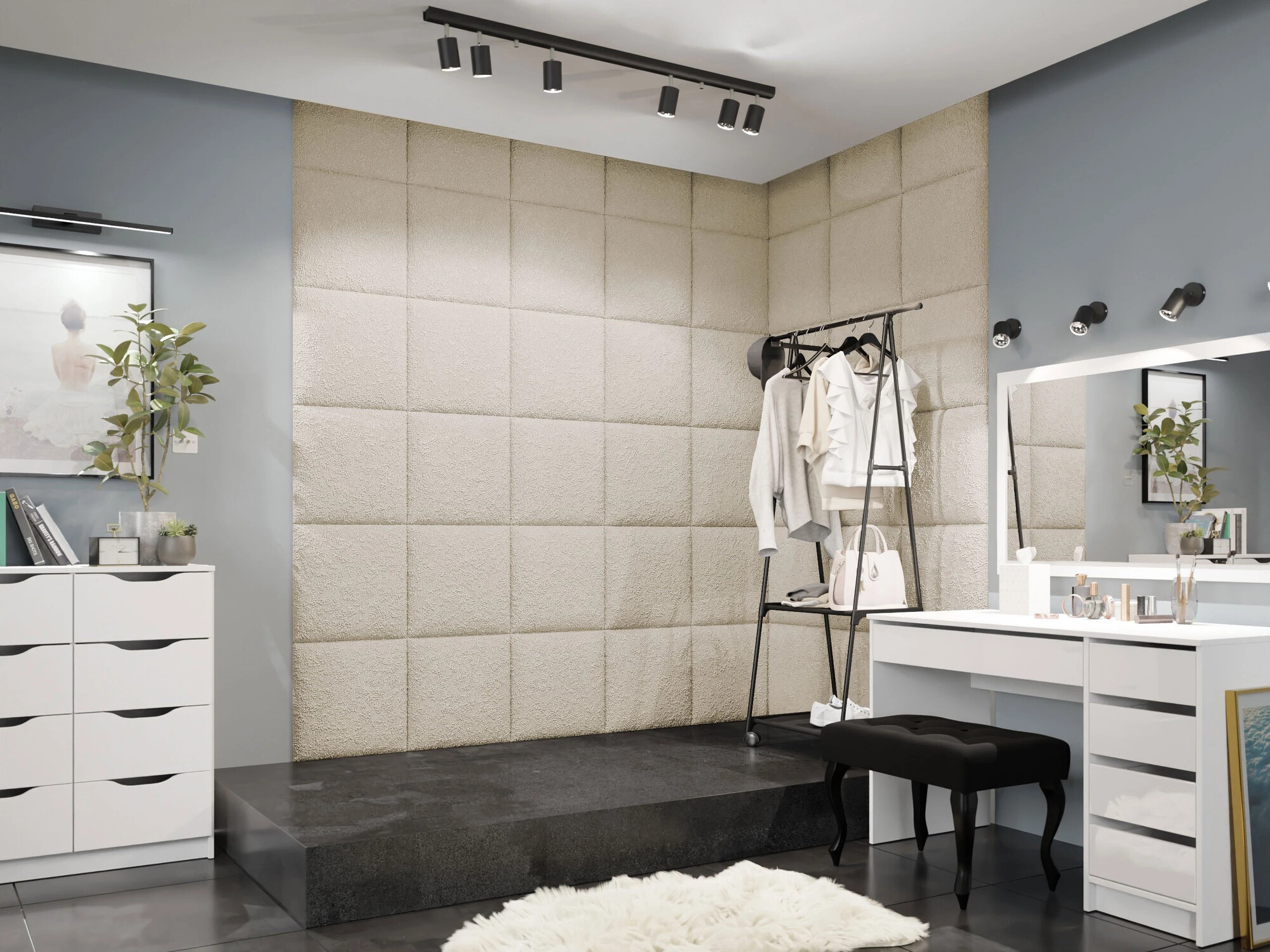 Weiches Wandpaneel Comfivo Ovis VIII (Abriamo 03) (42x42)