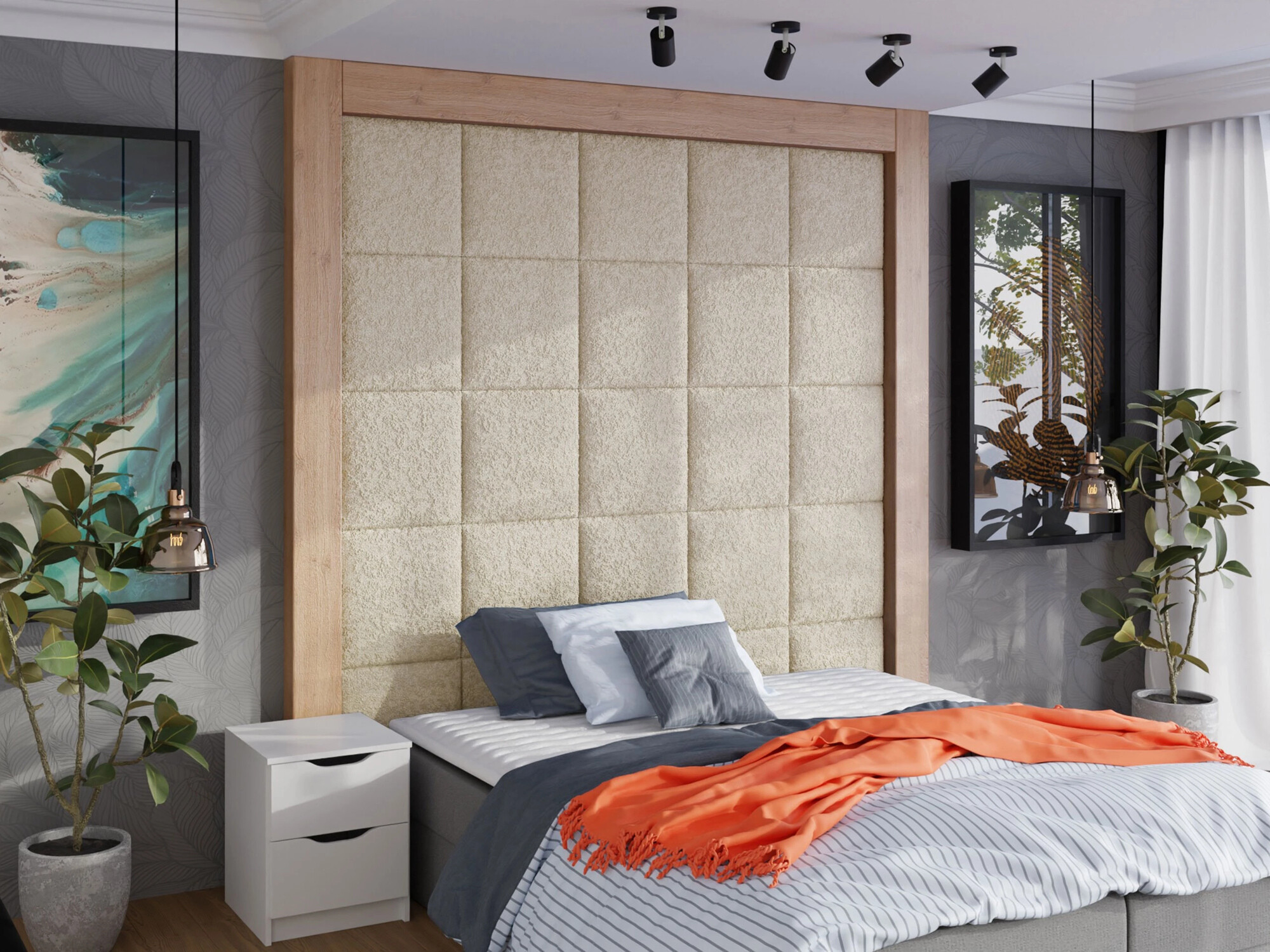 Weiches Wandpaneel Comfivo Ovis VIII (Abriamo 03) (42x42)