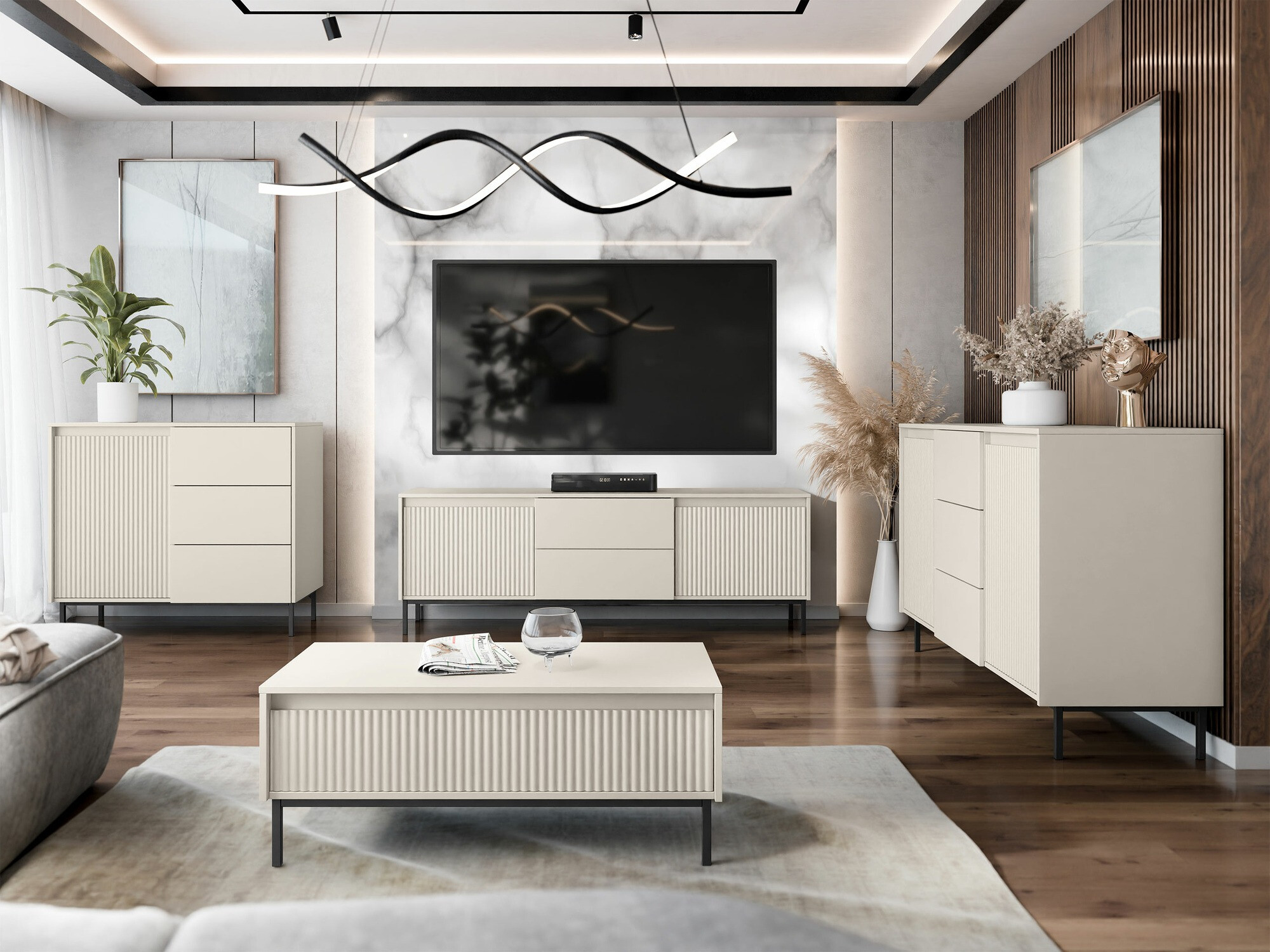 Couchtisch Comfivo Delruva 102 (Kaschmir)