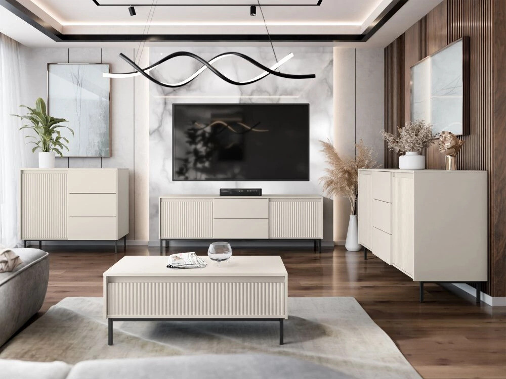 Wohnzimmer-Sets Comfivo Delruva II (Kaschmir)