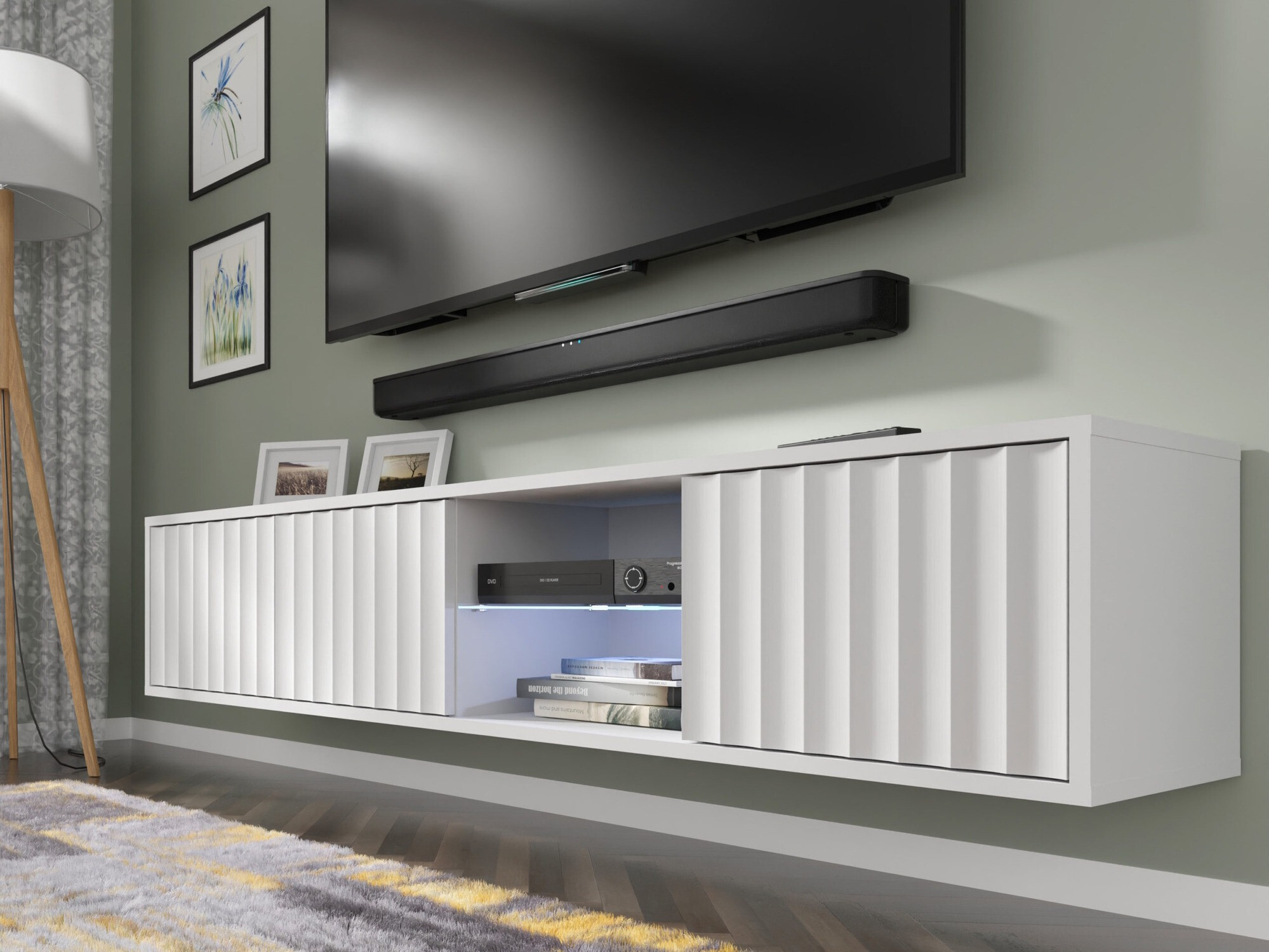 TV-Möbel Buffalo 182 (Matt weiß)