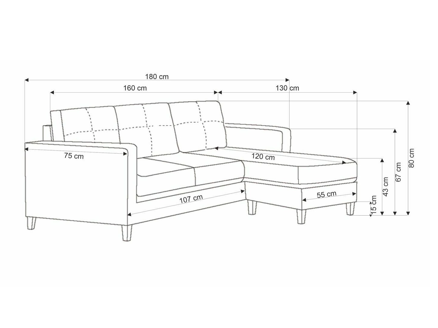 Polstermöbel-Set Houston 1825 (Grau)