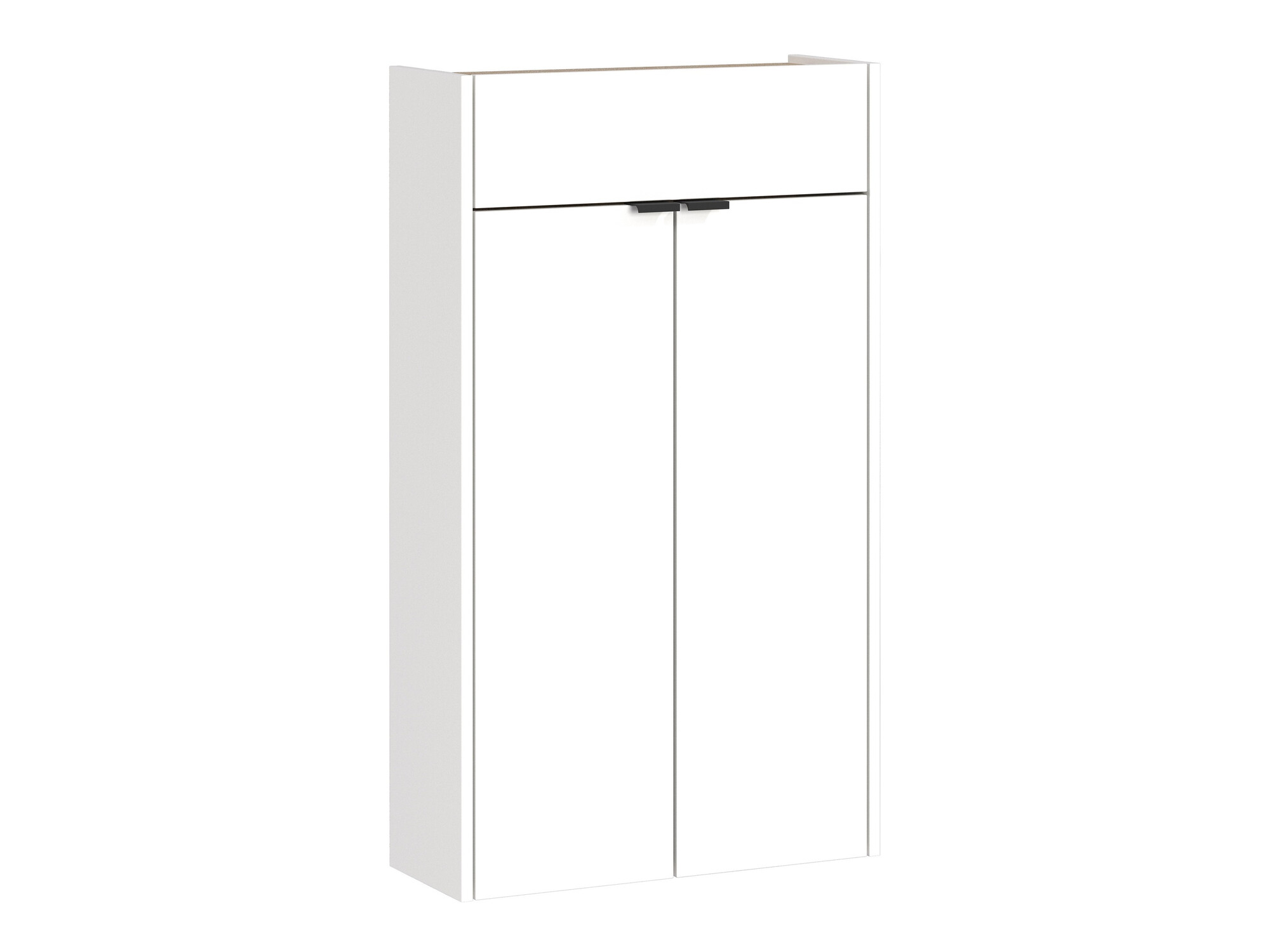 Schuhregal Cirsale 101 (Weiß + Navarra eichenholzoptik)