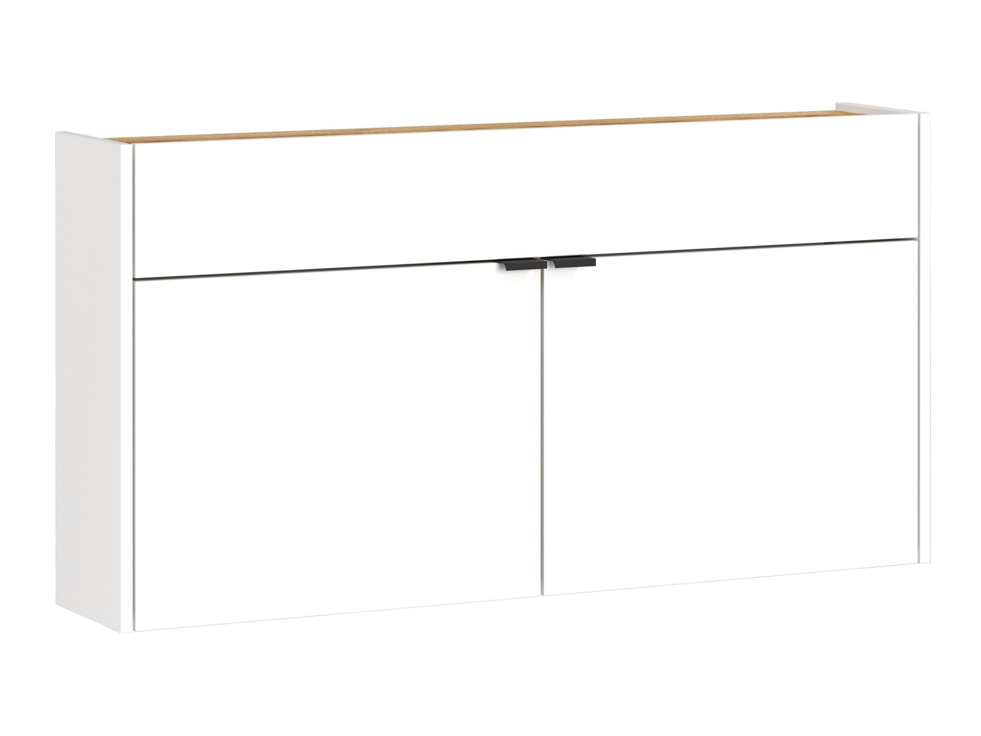 Schuhregal Cirsale 102 (Weiß + Navarra eichenholzoptik)