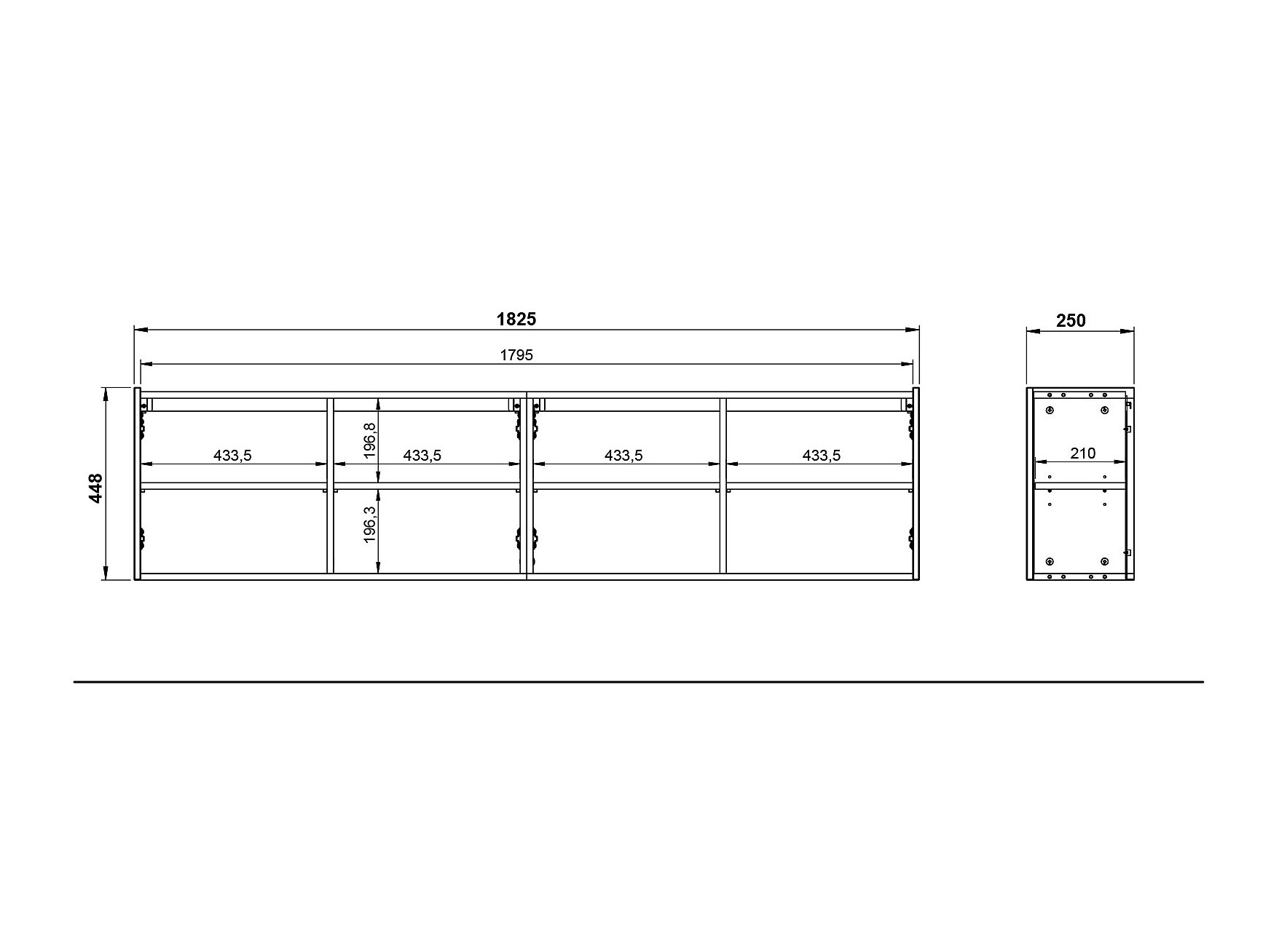 TV-Möbel Sacramento 431 (Weiß)