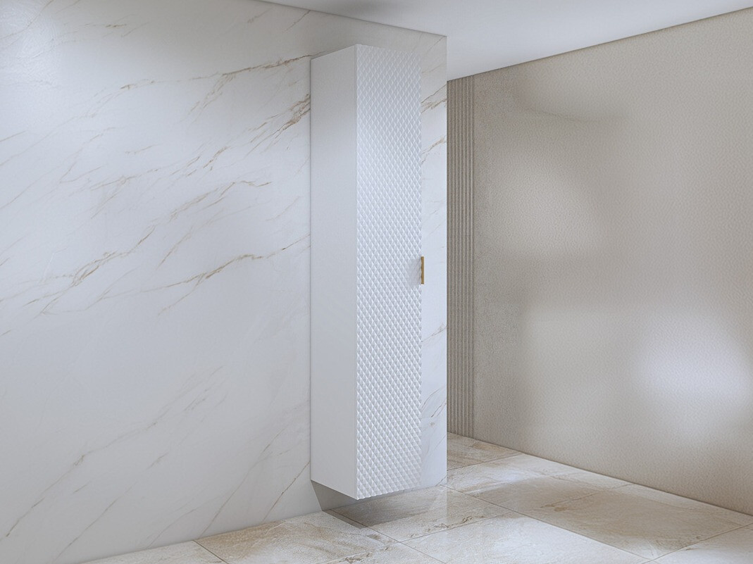 Wandhängeschrank für Badezimmer Liretu 105 (Weiß)