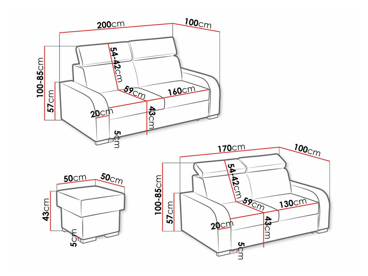 Polstermöbel-Set Ovos I (Crown 4)